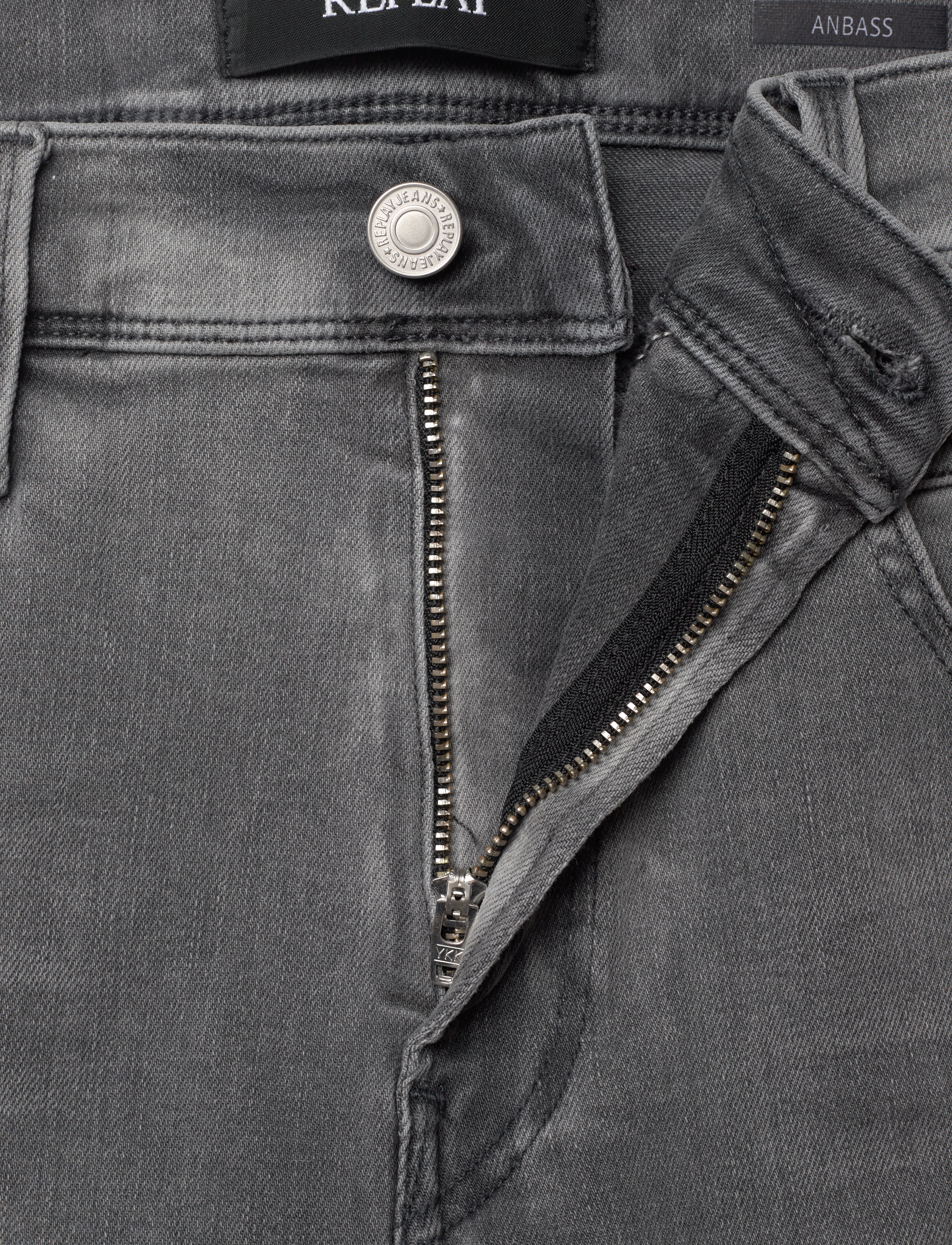 Replay - ANBASS Trousers SLIM Hyperflex Dust - grey - 4
