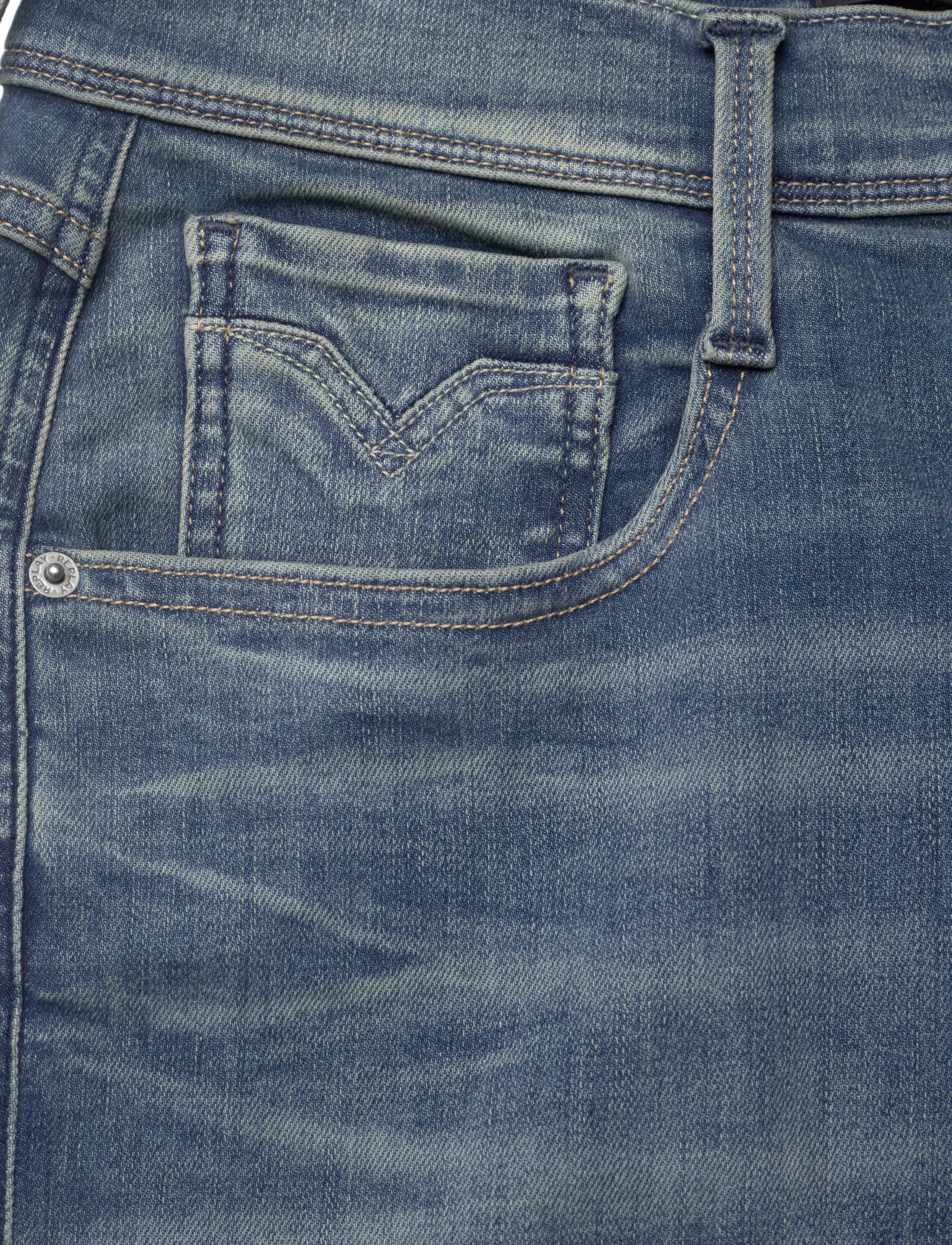 Replay - ANBASS Trousers SLIM Hyperflex Dust - blue - 4