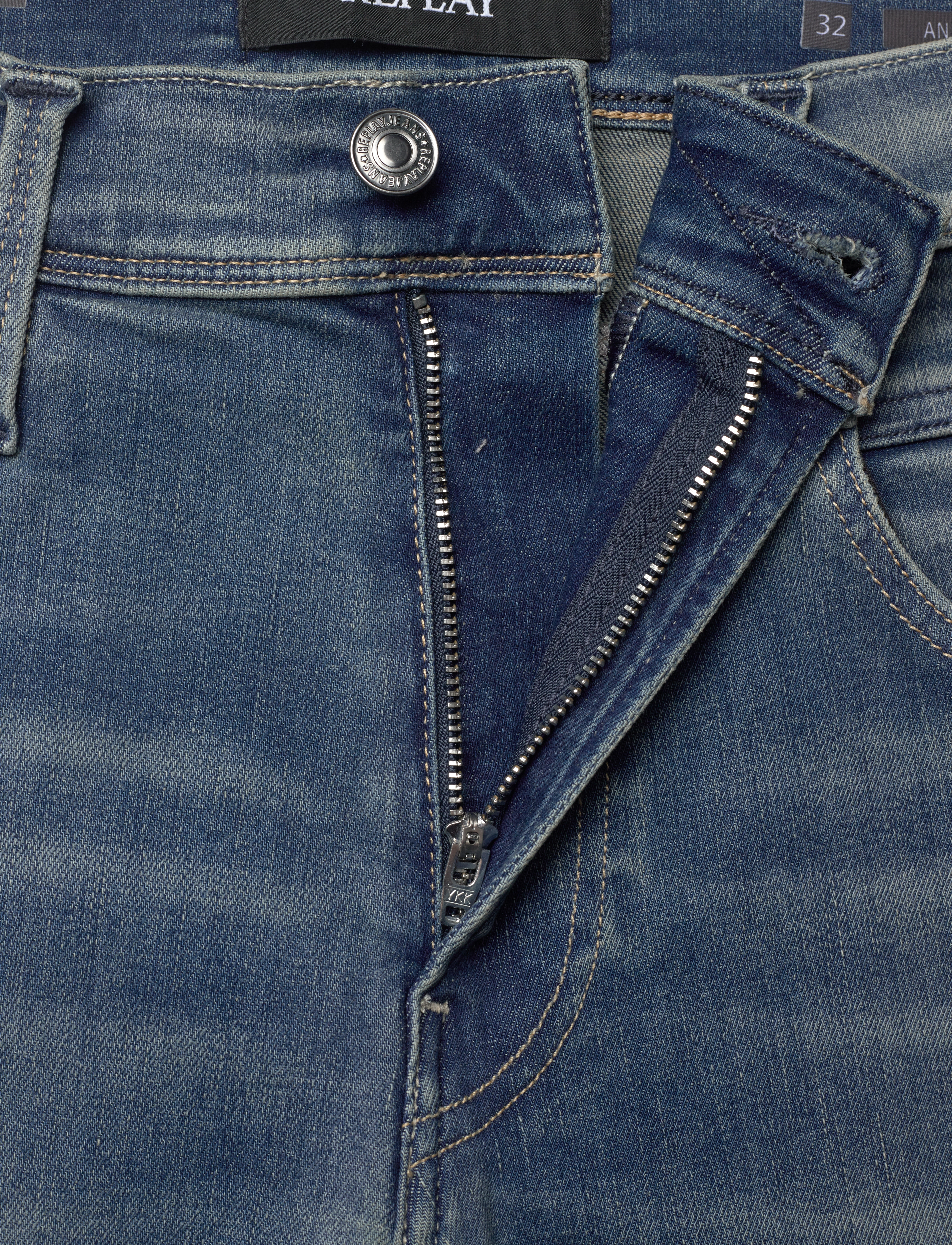 Replay - ANBASS Trousers SLIM Hyperflex Dust - blue - 5
