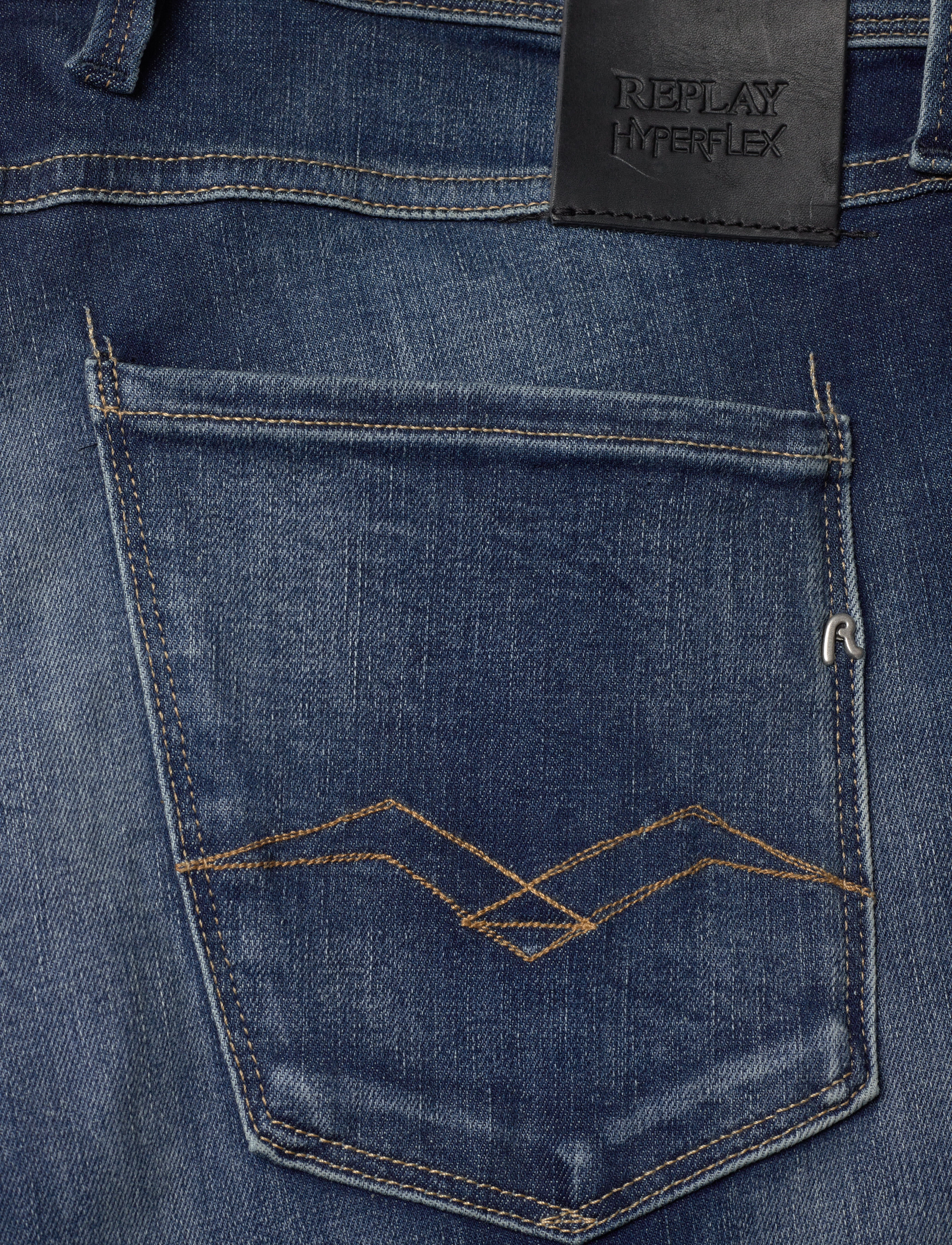 Replay - ANBASS Trousers SLIM Hyperflex Dust - blue - 4