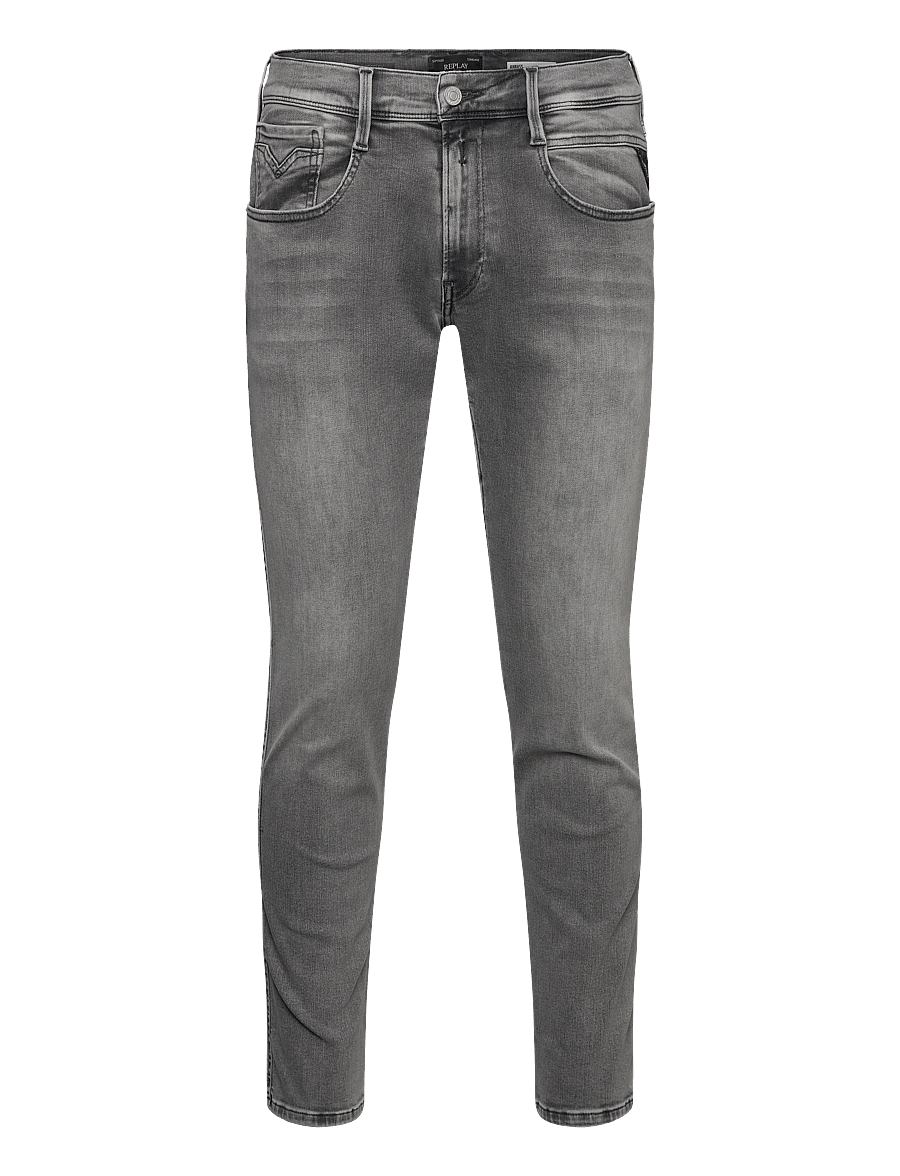 Replay - ANBASS Trousers SLIM Hyperflex Dust - slim-gallabuxur - grey - 1
