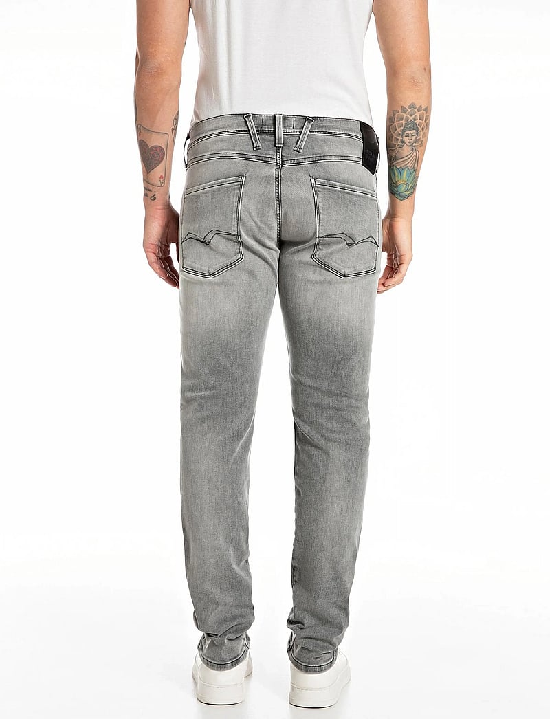 Replay - ANBASS Trousers SLIM Hyperflex Dust - kitsad teksad - grey - 3