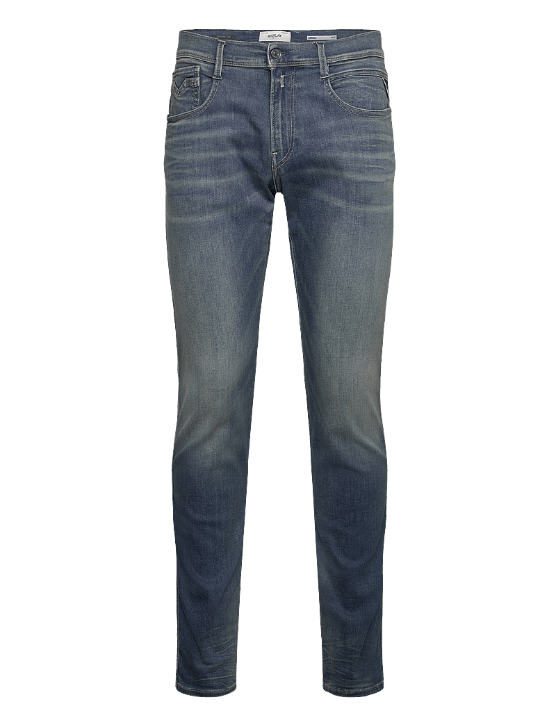 Replay - ANBASS Trousers SLIM Hyperflex Dust - kitsad teksad - blue - 1