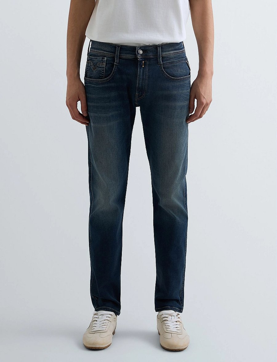 Replay - ANBASS Trousers SLIM Hyperflex Dust - slim-fit jeans - blue - 3