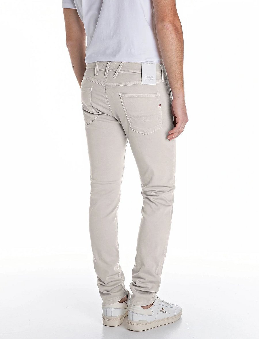 Replay - ANBASS Trousers SLIM Hyperflex Colour XLite - slim jeans - beige - 2