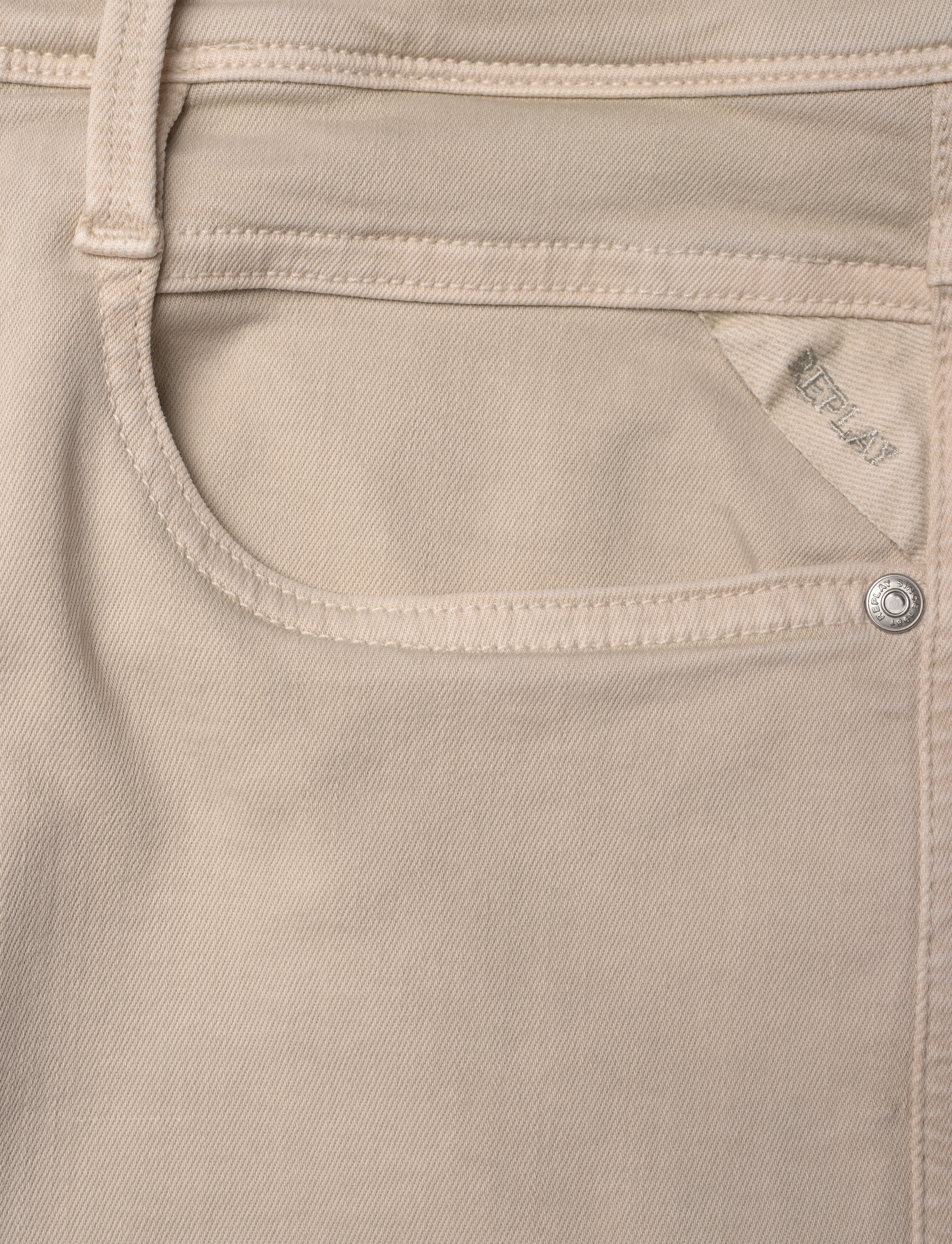 Replay - ANBASS Trousers SLIM Hyperflex Colour XLite - slim jeans - beige - 3