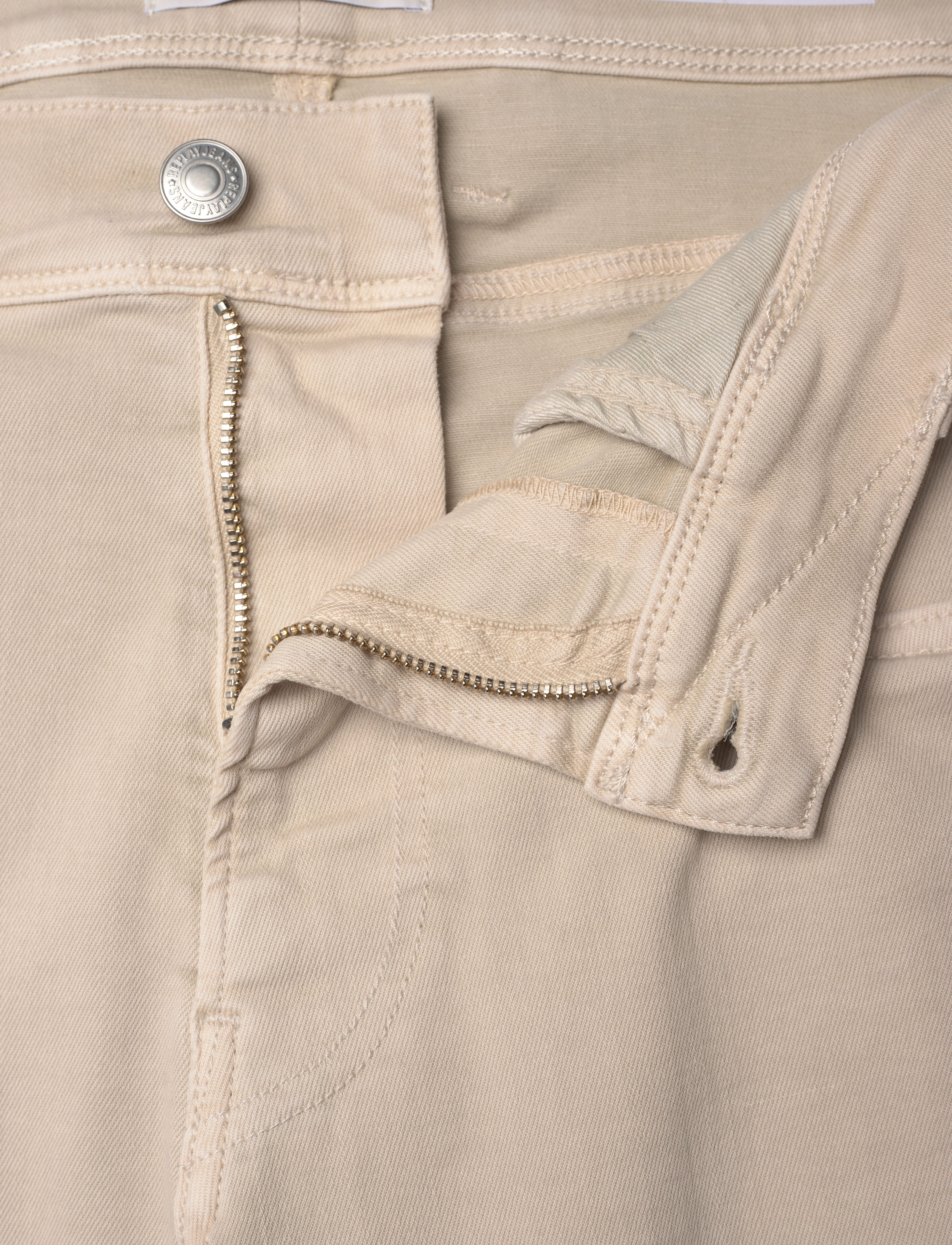 Replay - ANBASS Trousers SLIM Hyperflex Colour XLite - slim jeans - beige - 4