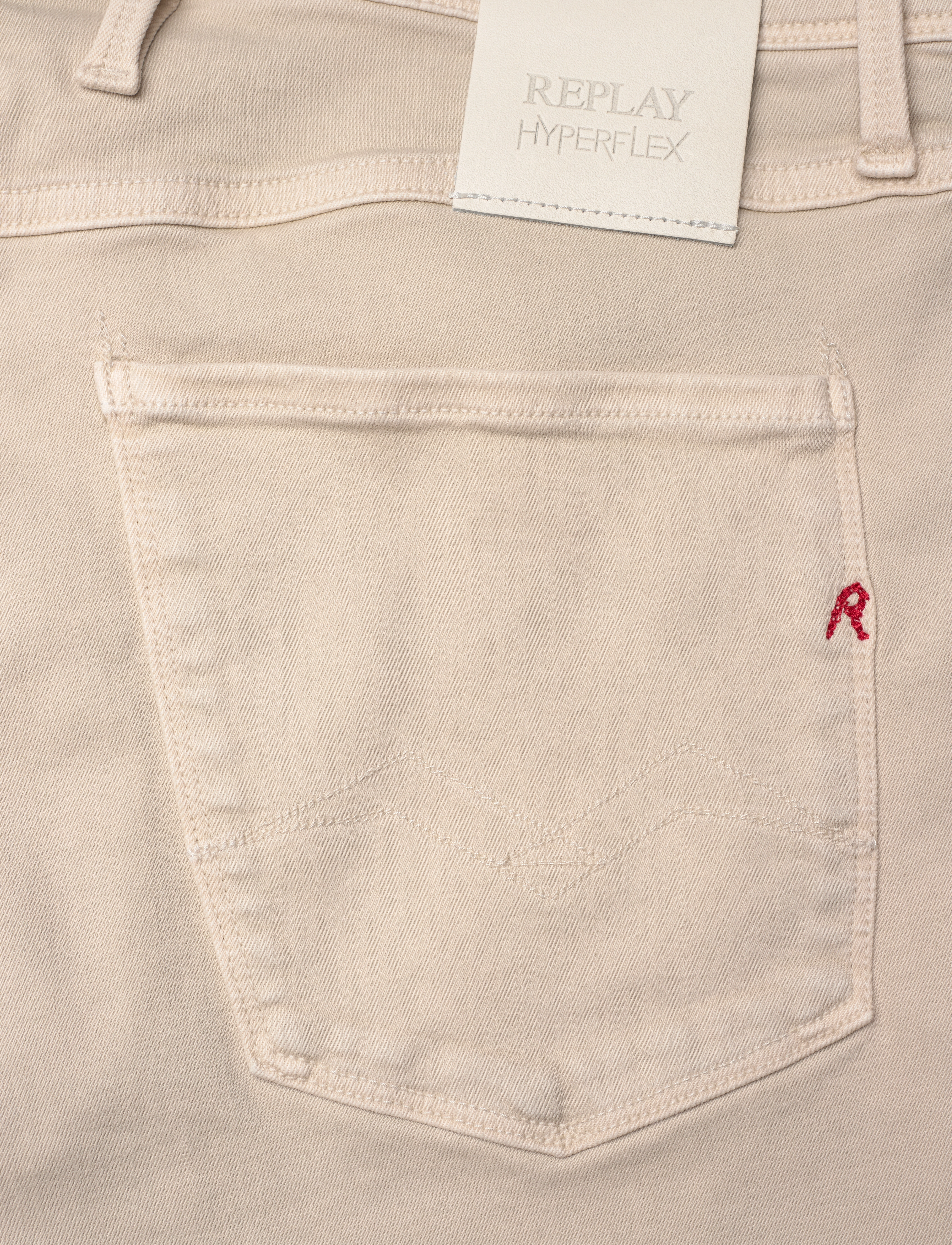 Replay - ANBASS Trousers SLIM Hyperflex Colour XLite - slim jeans - beige - 5