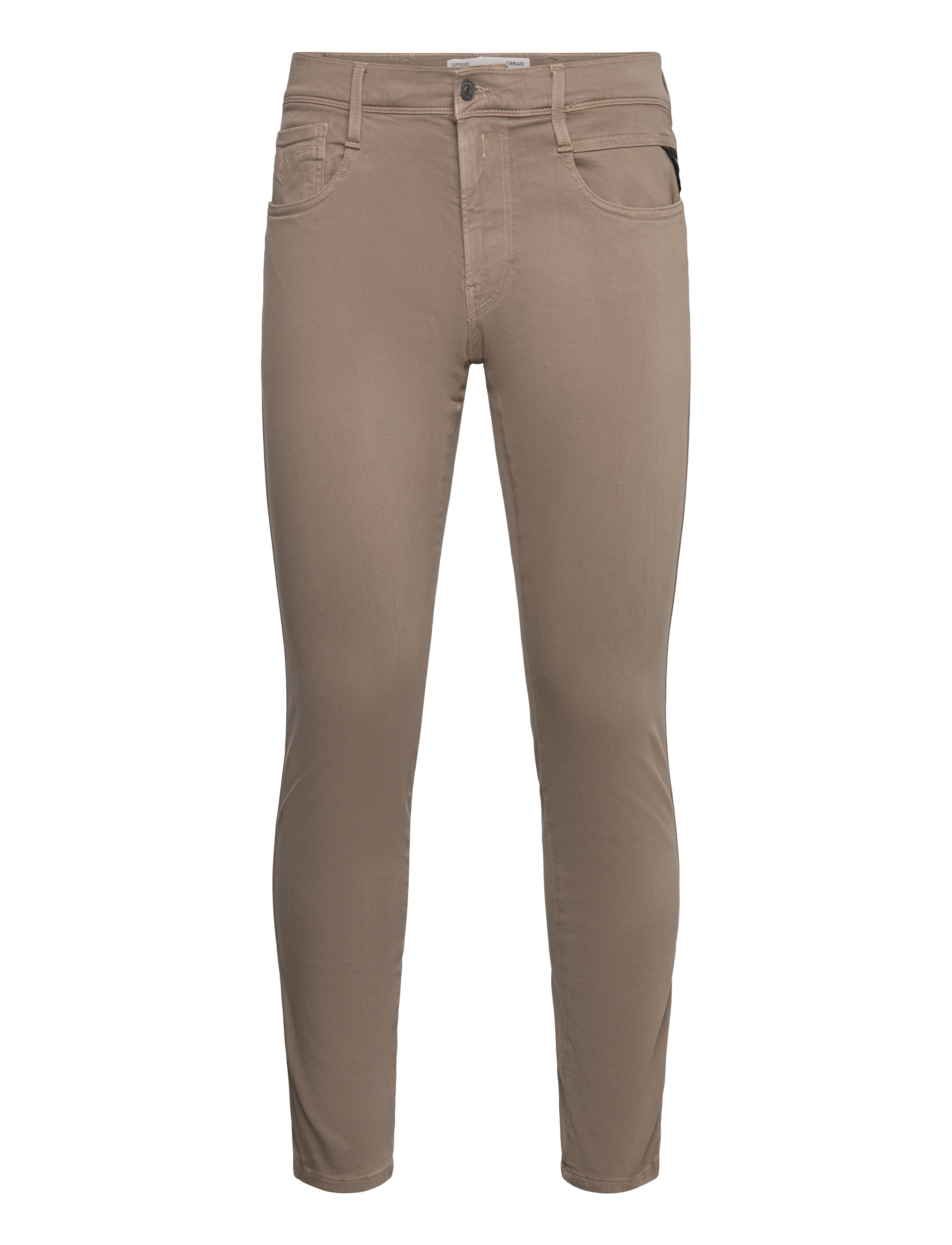Replay ANBASS Trousers SLIM Hyperflex Colour XLite - Replay Men - BEIGE / beige