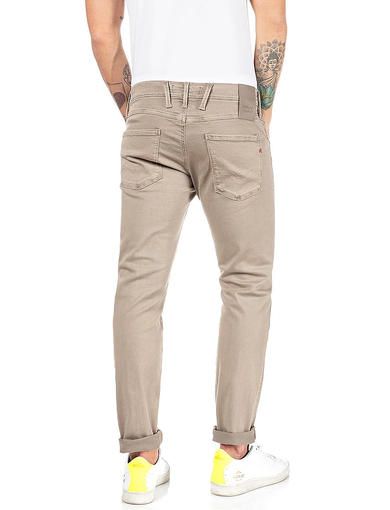 Replay - ANBASS Trousers SLIM Hyperflex Colour XLite - slim fit jeans - beige - 3