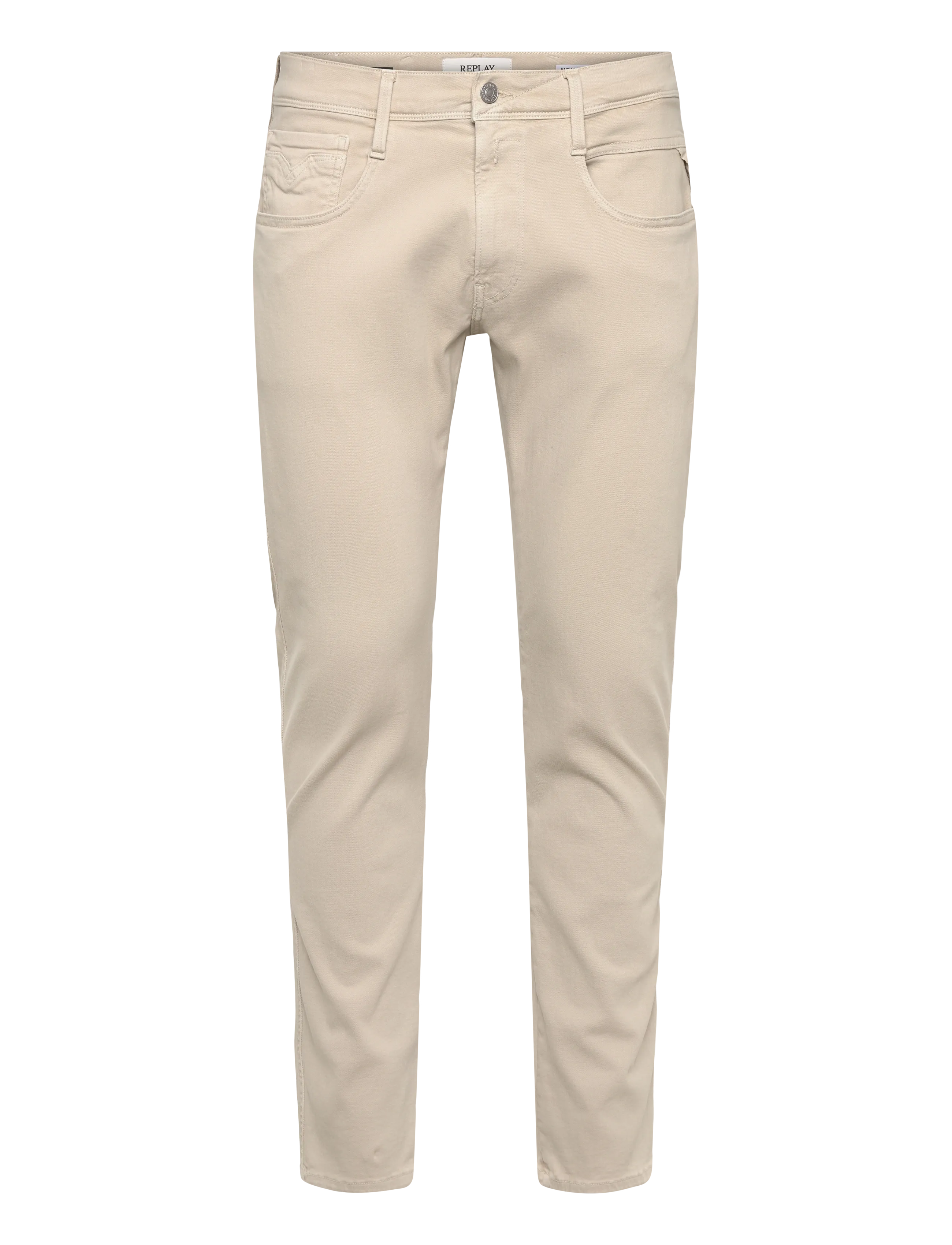 REPLAY Anbass Hosen Slim Hyperflex Colour Xlite Beige - 34x32 - Herren