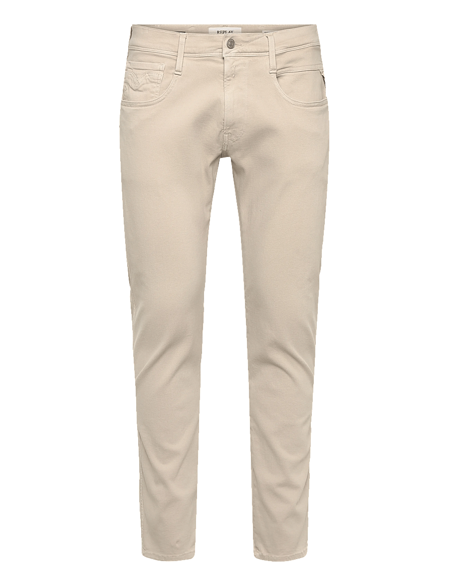 Replay - ANBASS Trousers SLIM Hyperflex Colour XLite - slim fit -farkut - beige - 1