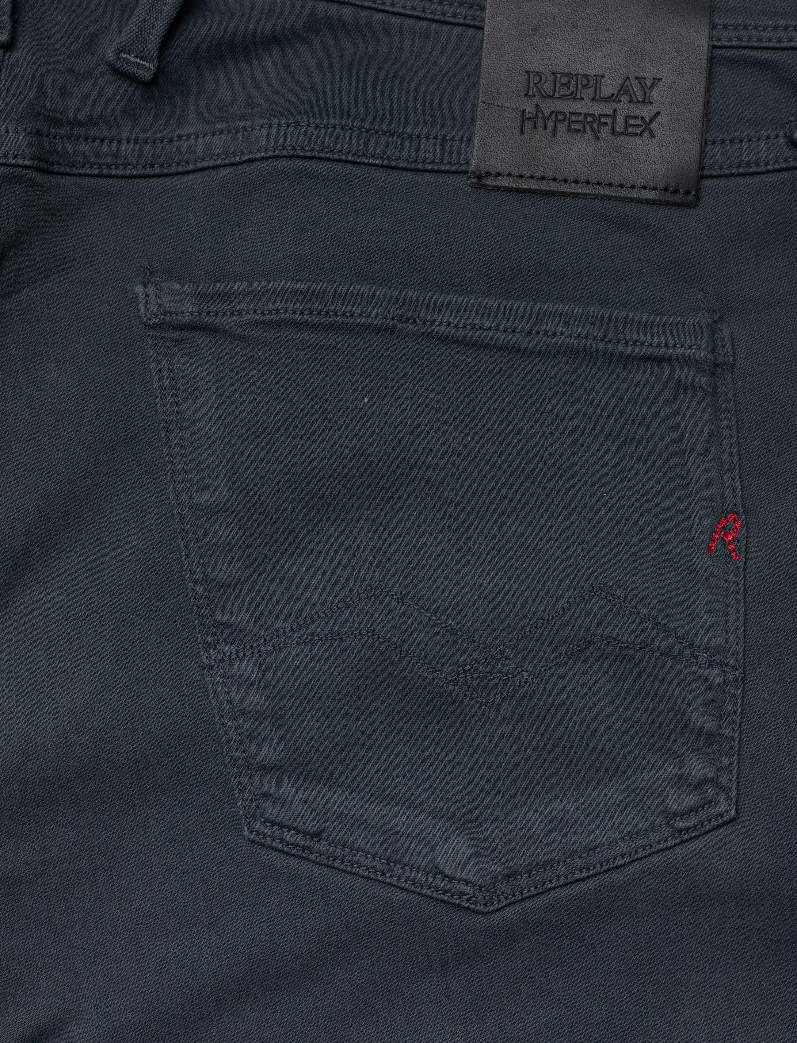Replay - ANBASS Trousers SLIM Hyperflex Colour XLite - bukser & jeans - black - 4