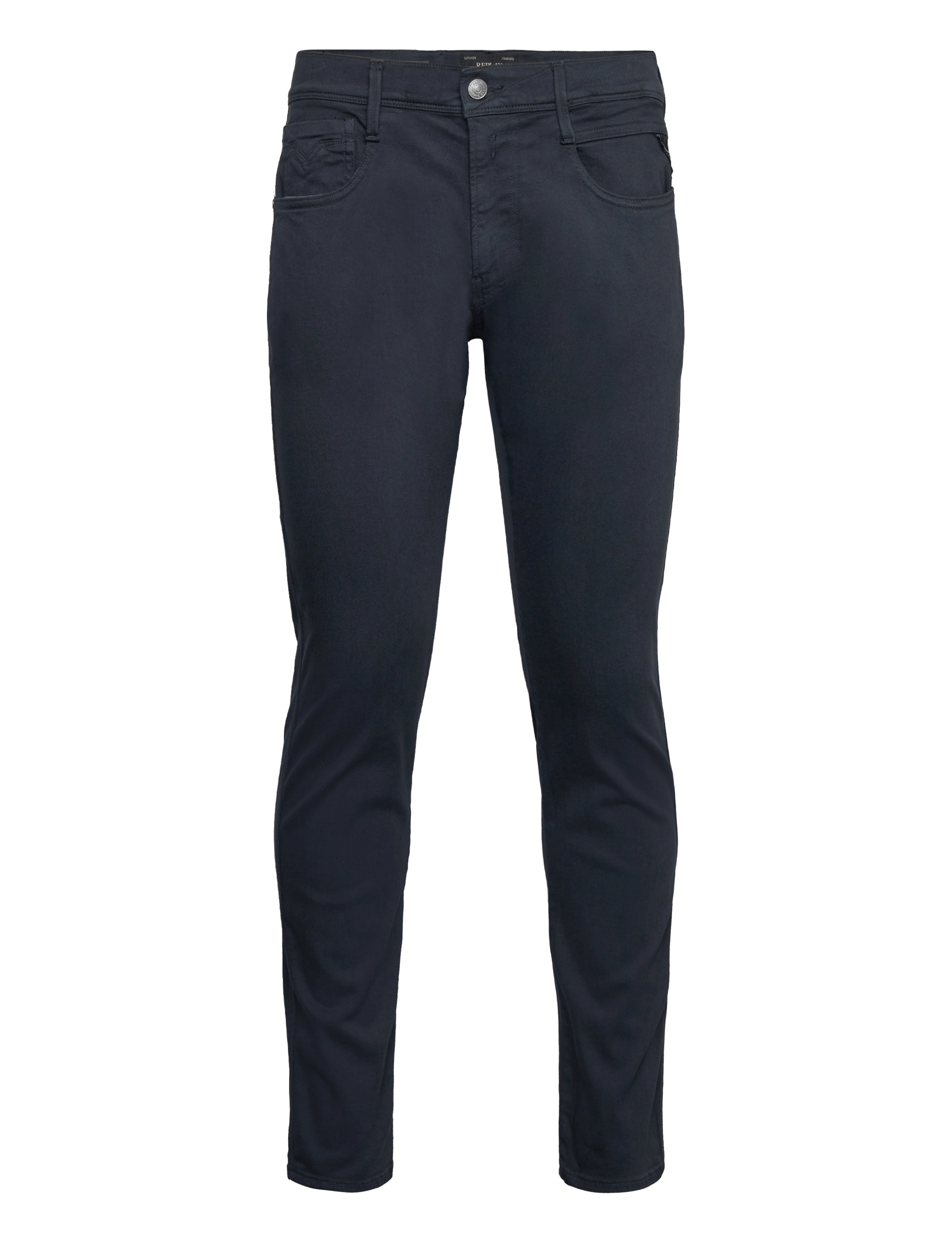 Replay ANBASS Trousers SLIM Hyperflex Colour XLite - Replay Men - BLUE / navy