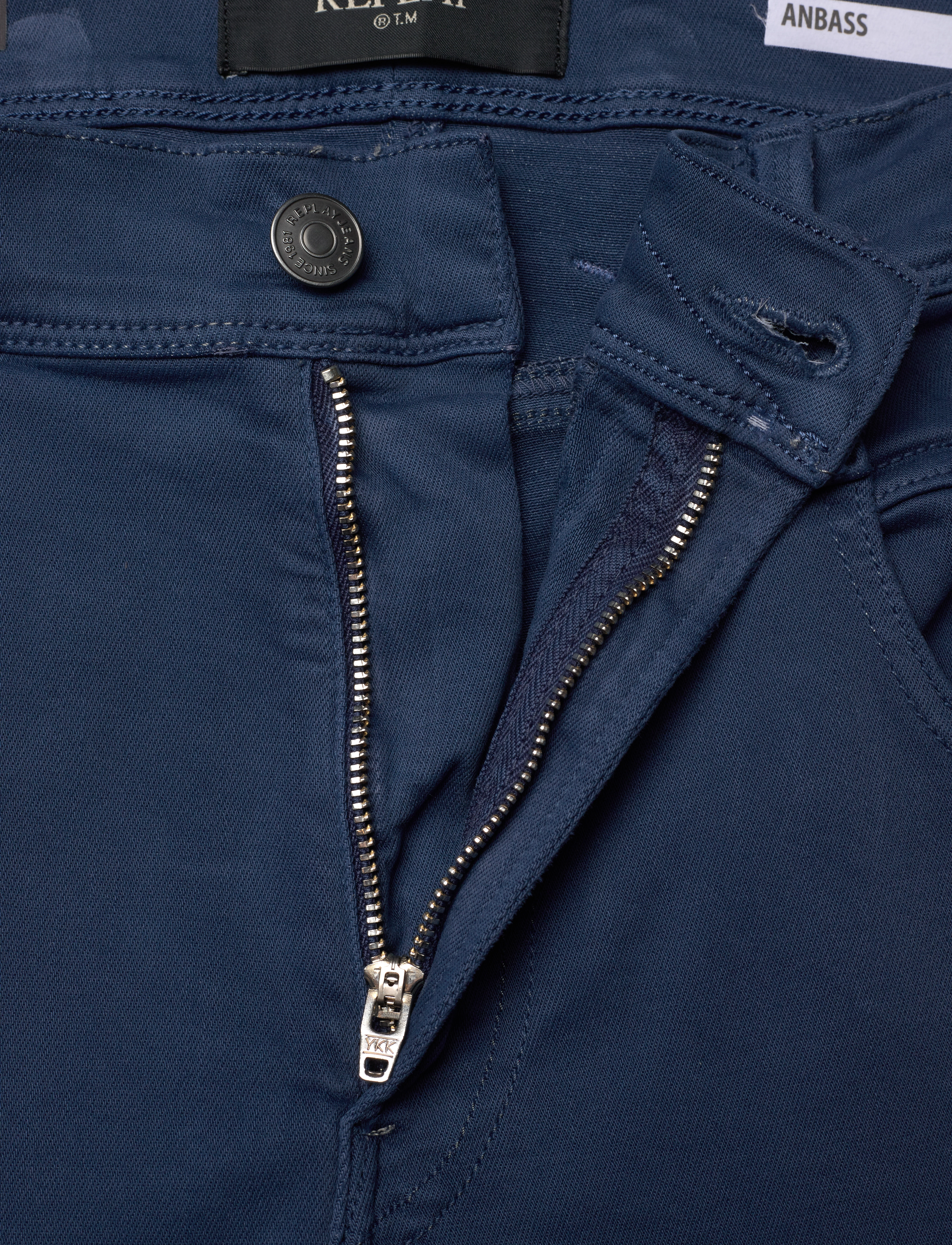 Replay - ANBASS Trousers SLIM Hyperflex Colour XLite - bukser & jeans - blue - 5