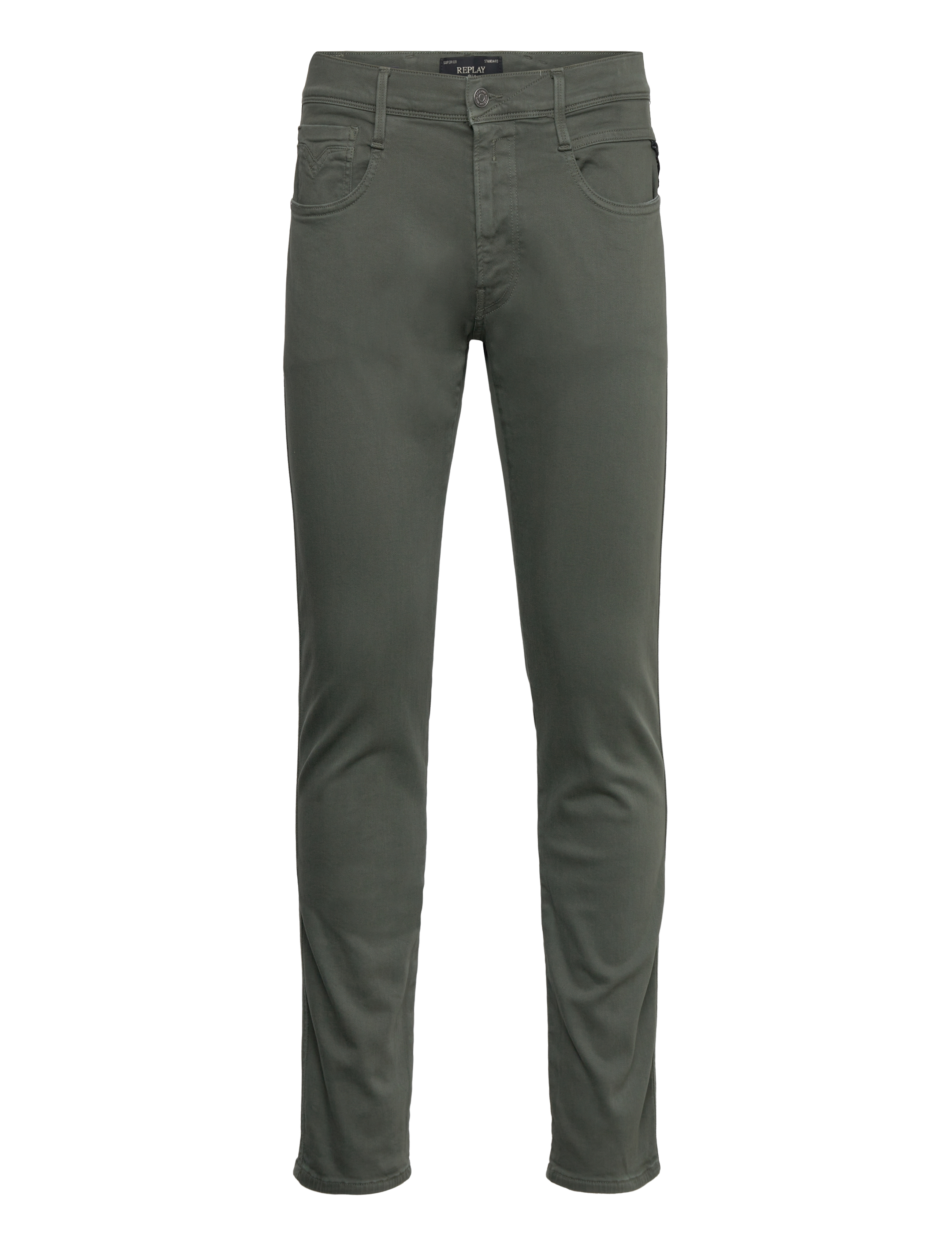 Replay - ANBASS Trousers SLIM Hyperflex Colour XLite - kitsad teksad - green - 1
