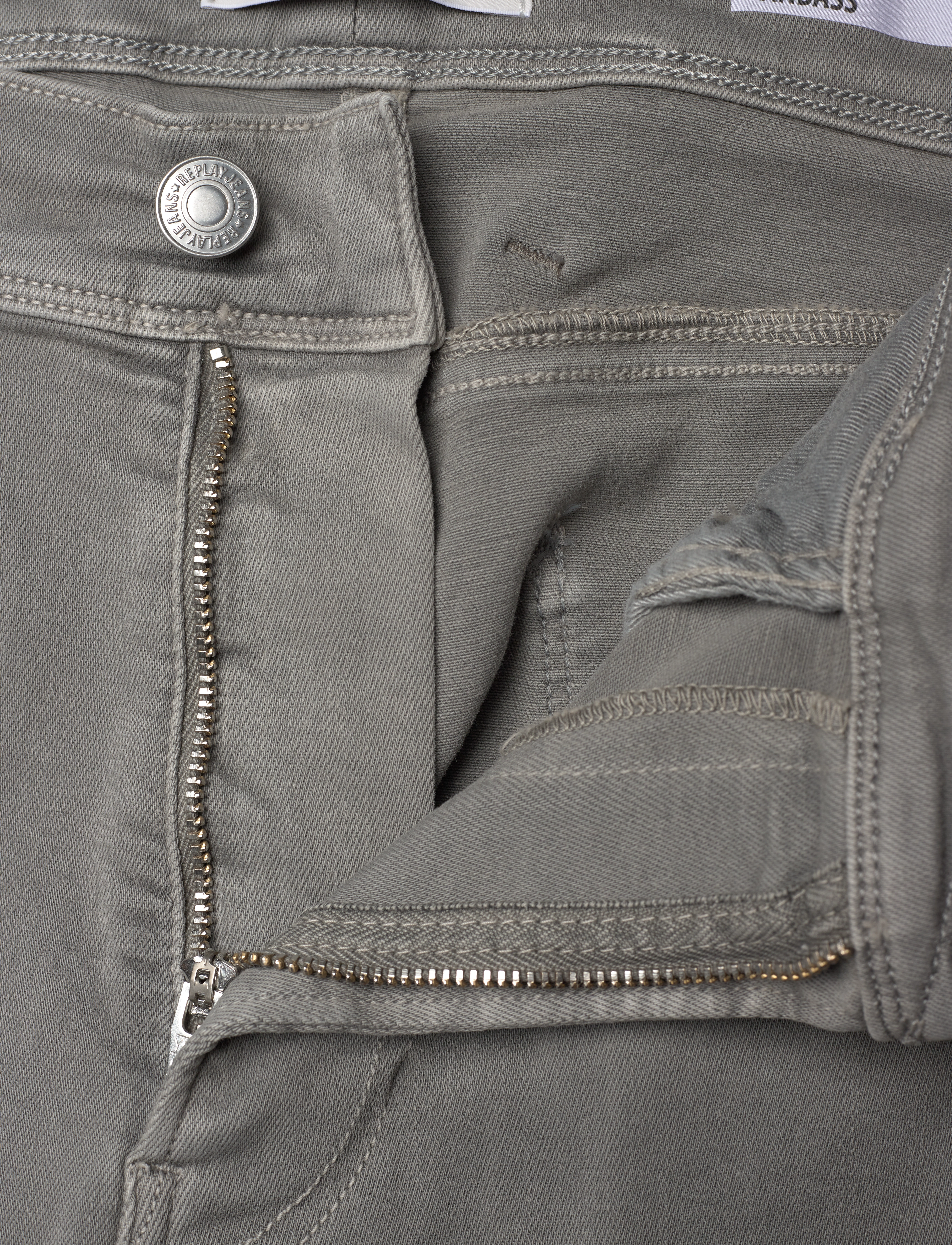 Replay - ANBASS Trousers SLIM Hyperflex Colour XLite - bukser & jeans - grey - 4
