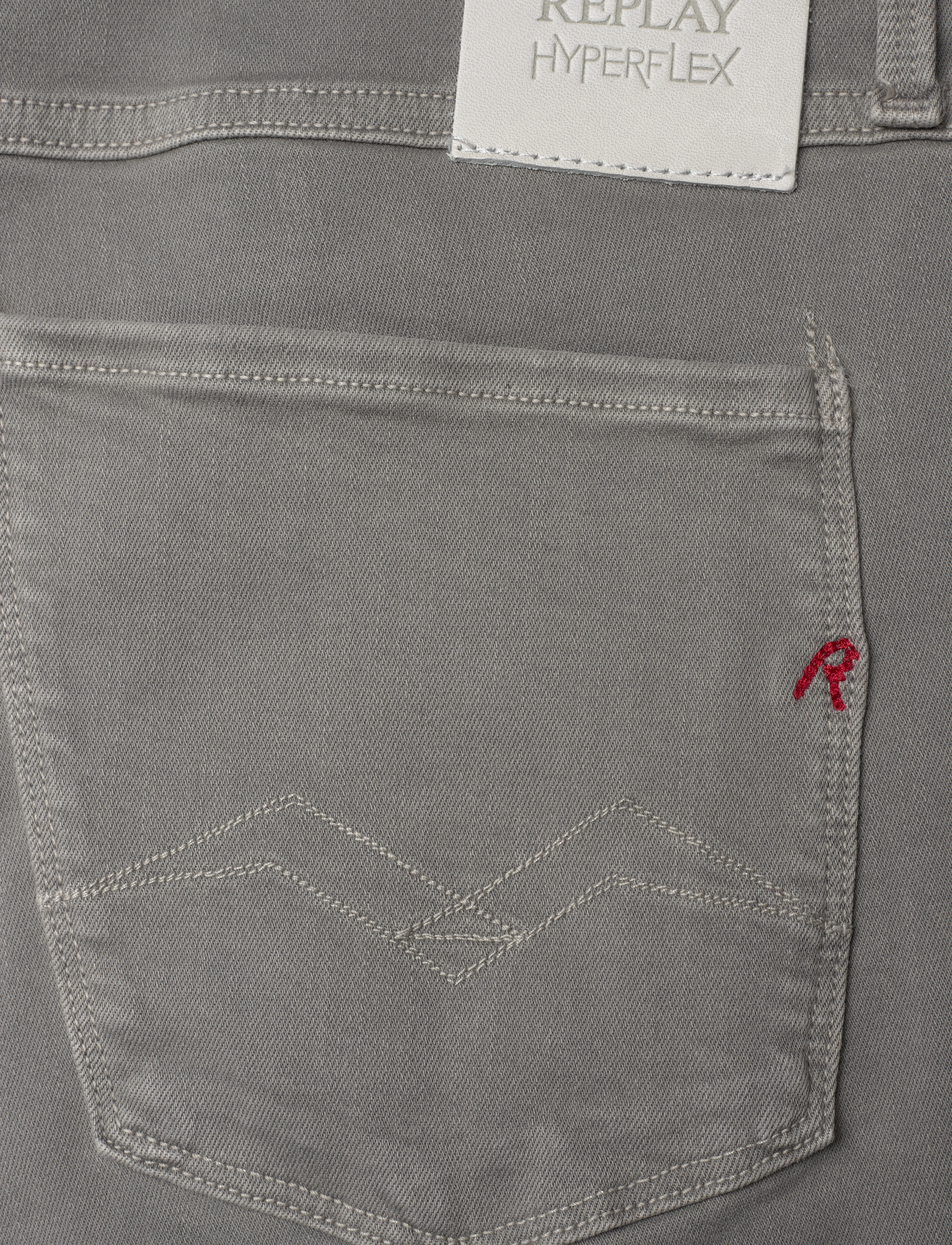 Replay - ANBASS Trousers SLIM Hyperflex Colour XLite - bukser & jeans - grey - 5