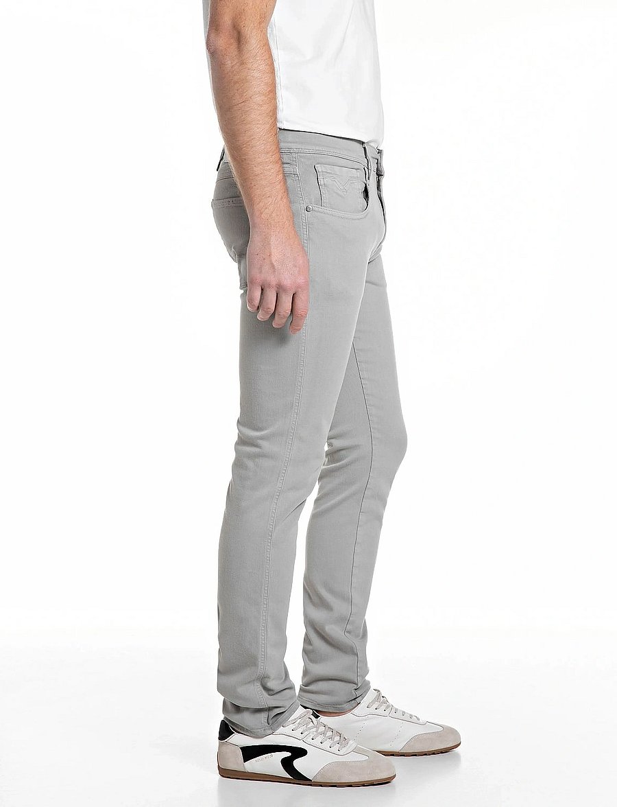 Replay - ANBASS Trousers SLIM Hyperflex Colour XLite - slim jeans - grey - 3