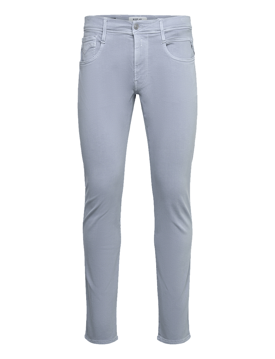 Replay - ANBASS Trousers SLIM Hyperflex Colour XLite - slim-gallabuxur - grey - 0