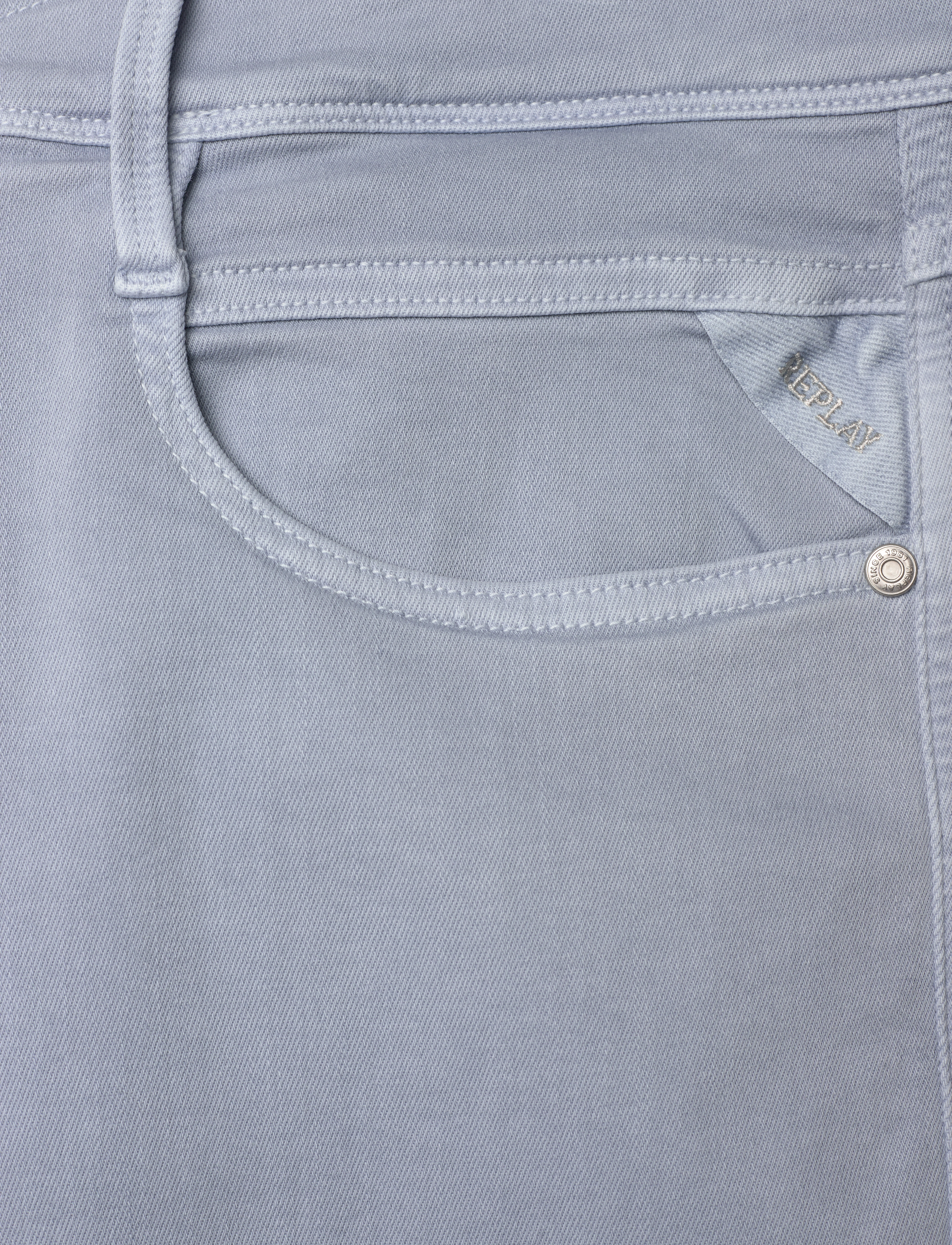 Replay - ANBASS Trousers SLIM Hyperflex Colour XLite - slim-gallabuxur - grey - 3