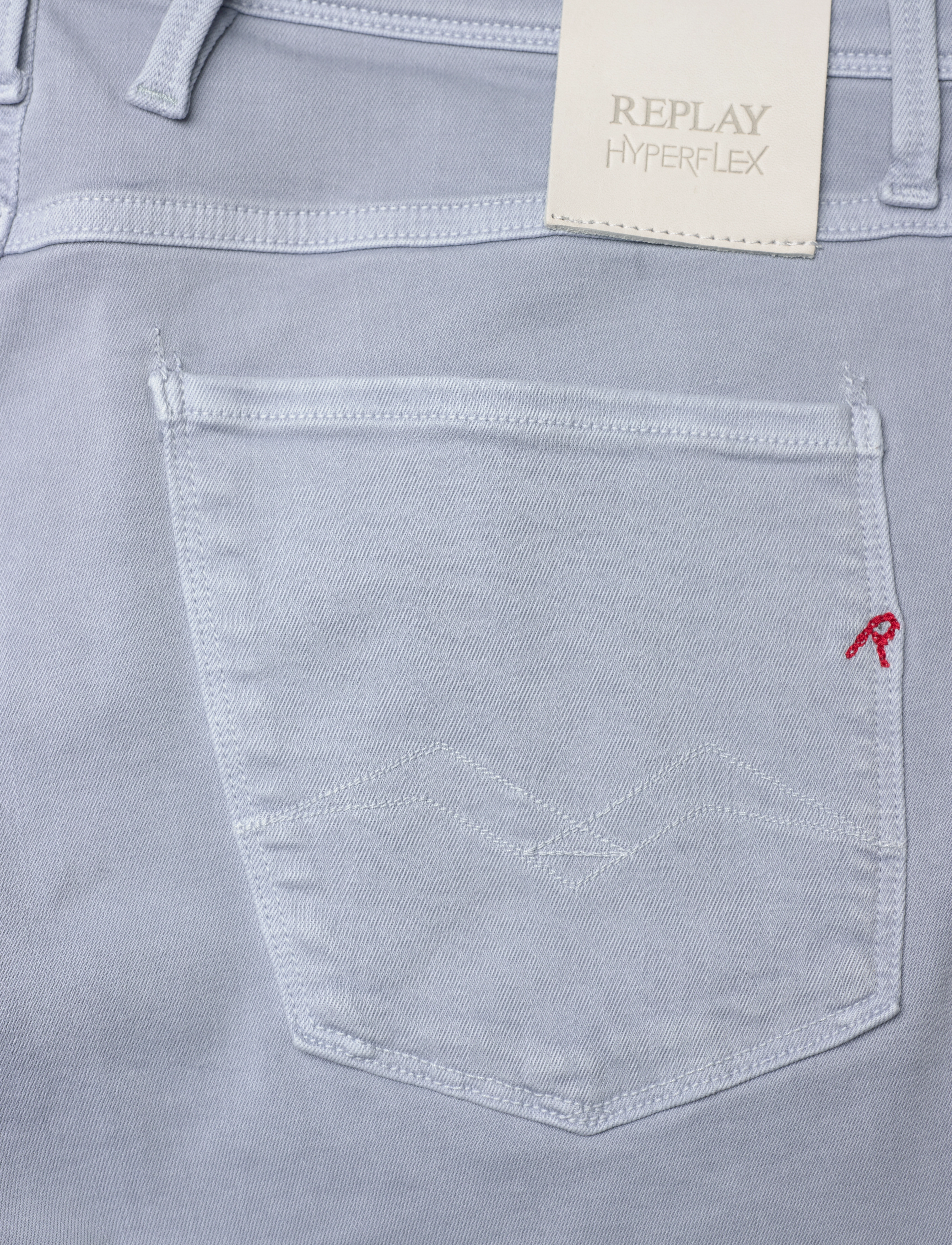 Replay - ANBASS Trousers SLIM Hyperflex Colour XLite - slim-gallabuxur - grey - 5
