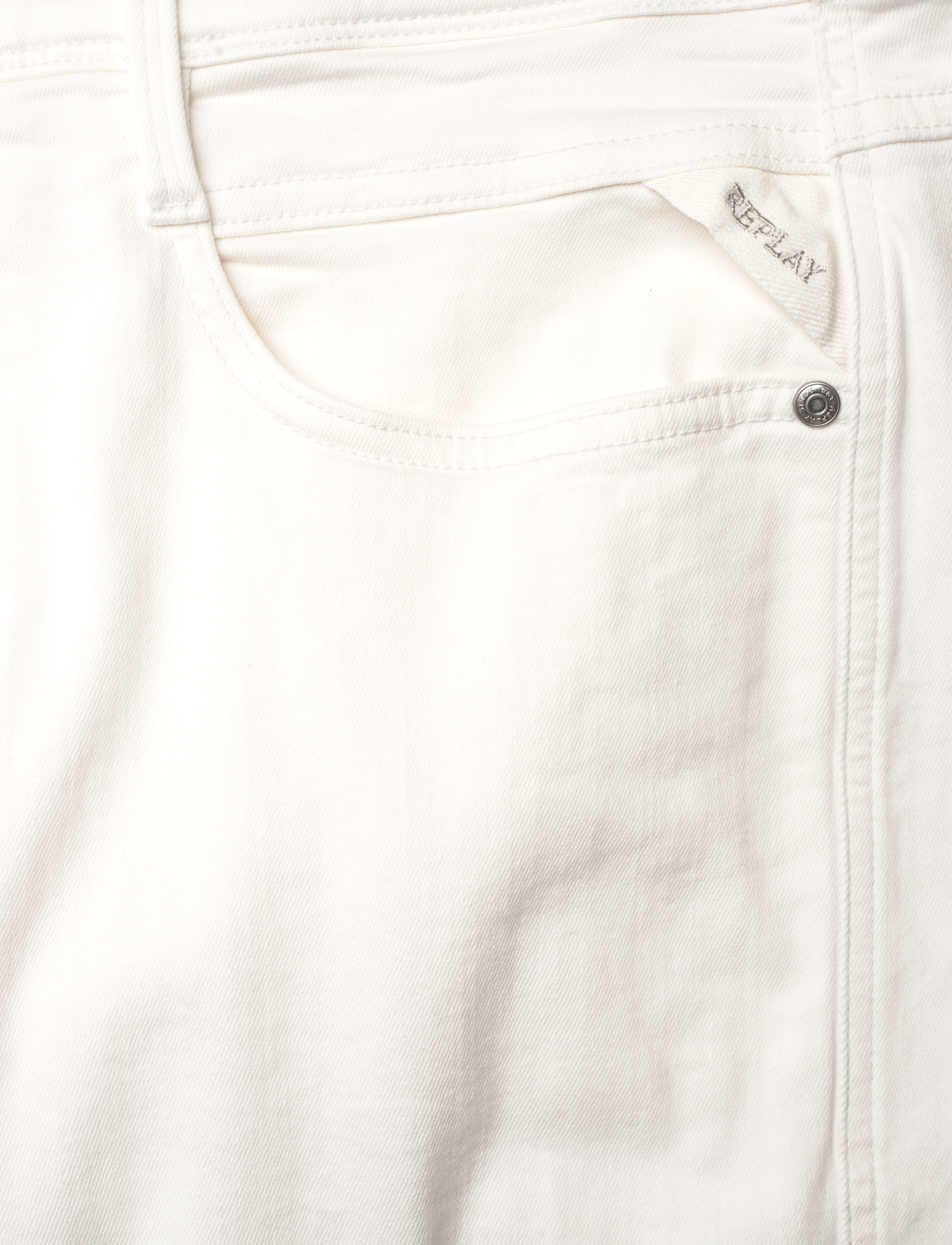Replay - ANBASS Trousers SLIM Hyperflex Colour XLite - bukser & jeans - white - 3