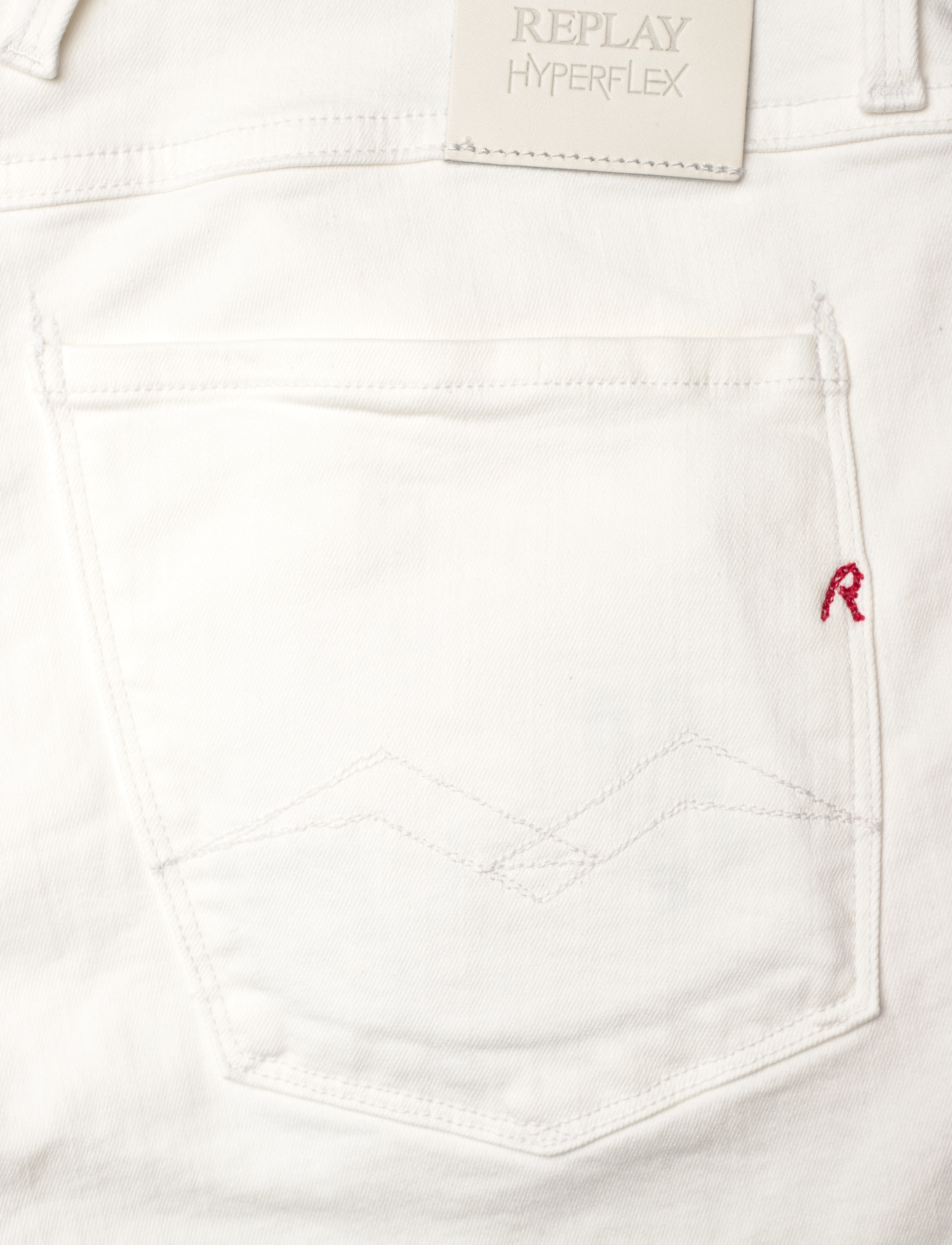 Replay - ANBASS Trousers SLIM Hyperflex Colour XLite - bukser & jeans - white - 5