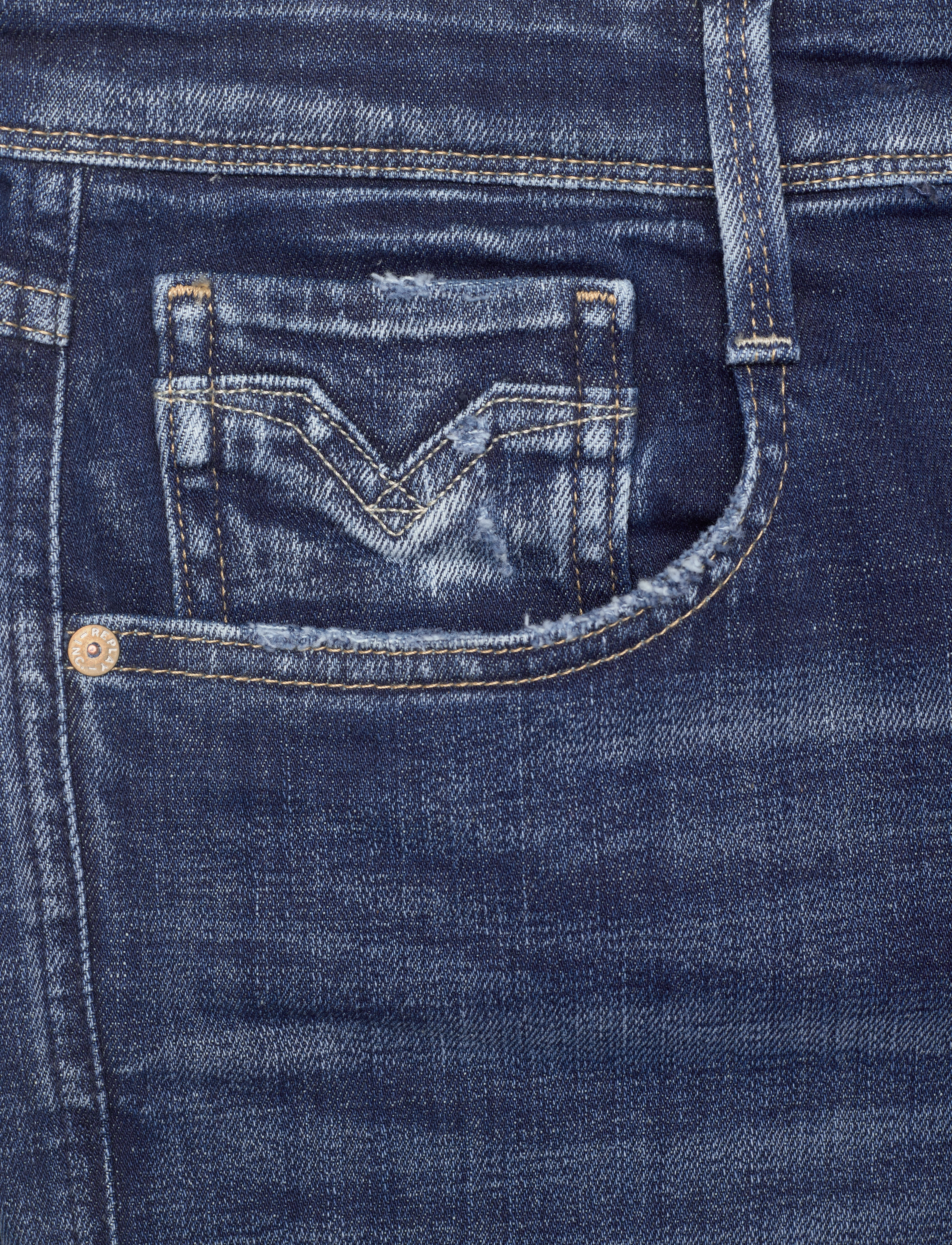 Replay - ANBASS Trousers SLIM AGED - blue - 5
