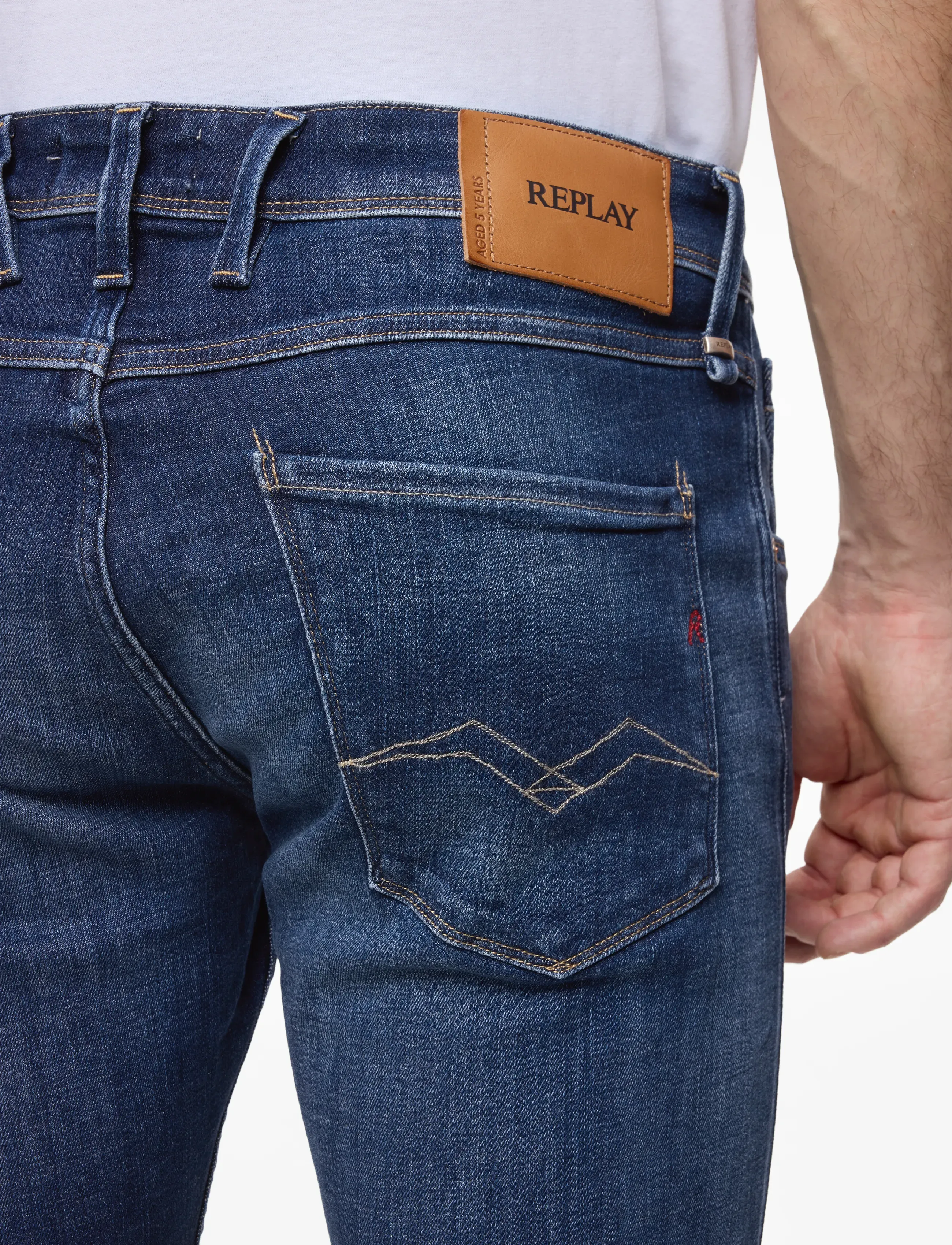 Replay - ANBASS Trousers SLIM AGED,Sustainable - slim fit jeans - blue - 5