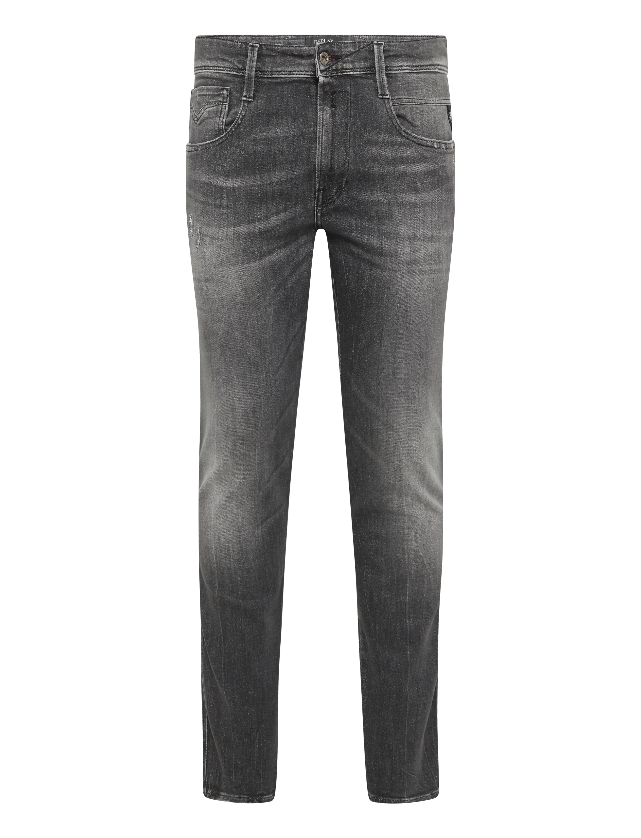 Replay ANBASS SLIM AGED Sustainable DENIM Trousers - Slim jeans - GREY / grey