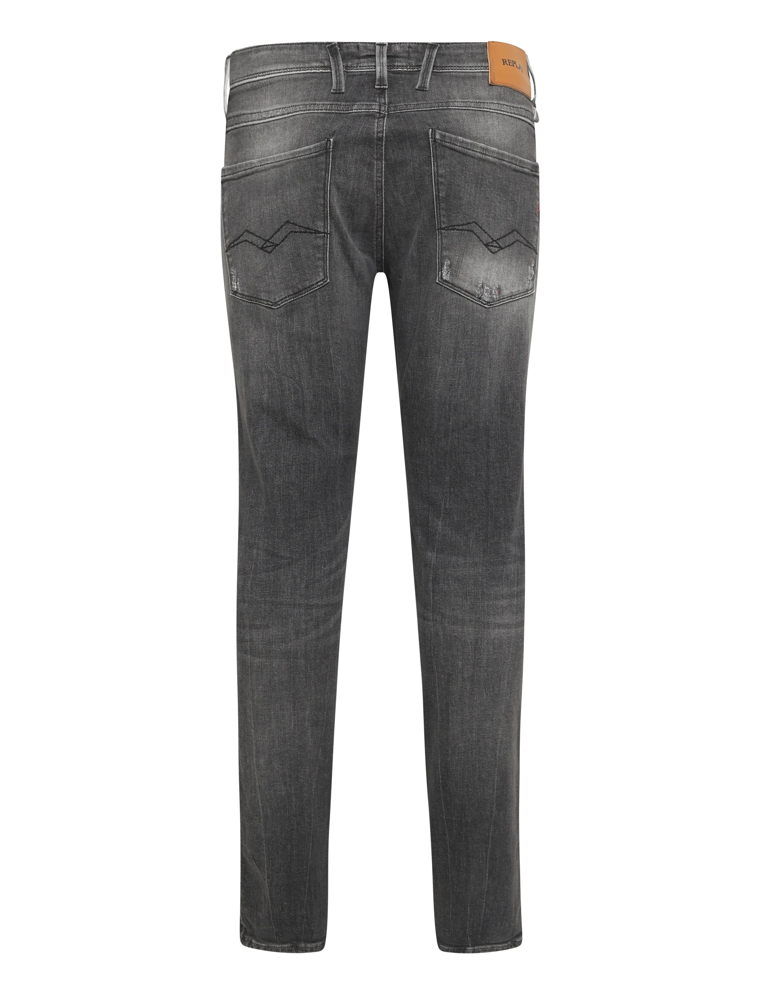 Replay - ANBASS SLIM AGED Sustainable DENIM Trousers - slim fit jeans - grey - 2