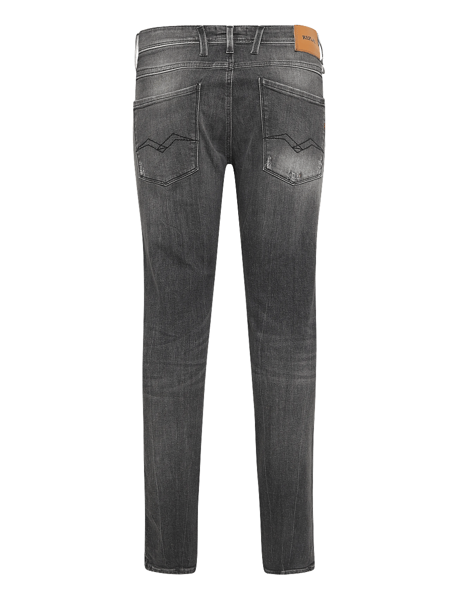Replay - ANBASS SLIM AGED Sustainable DENIM Trousers - slim fit jeans - grey - 2