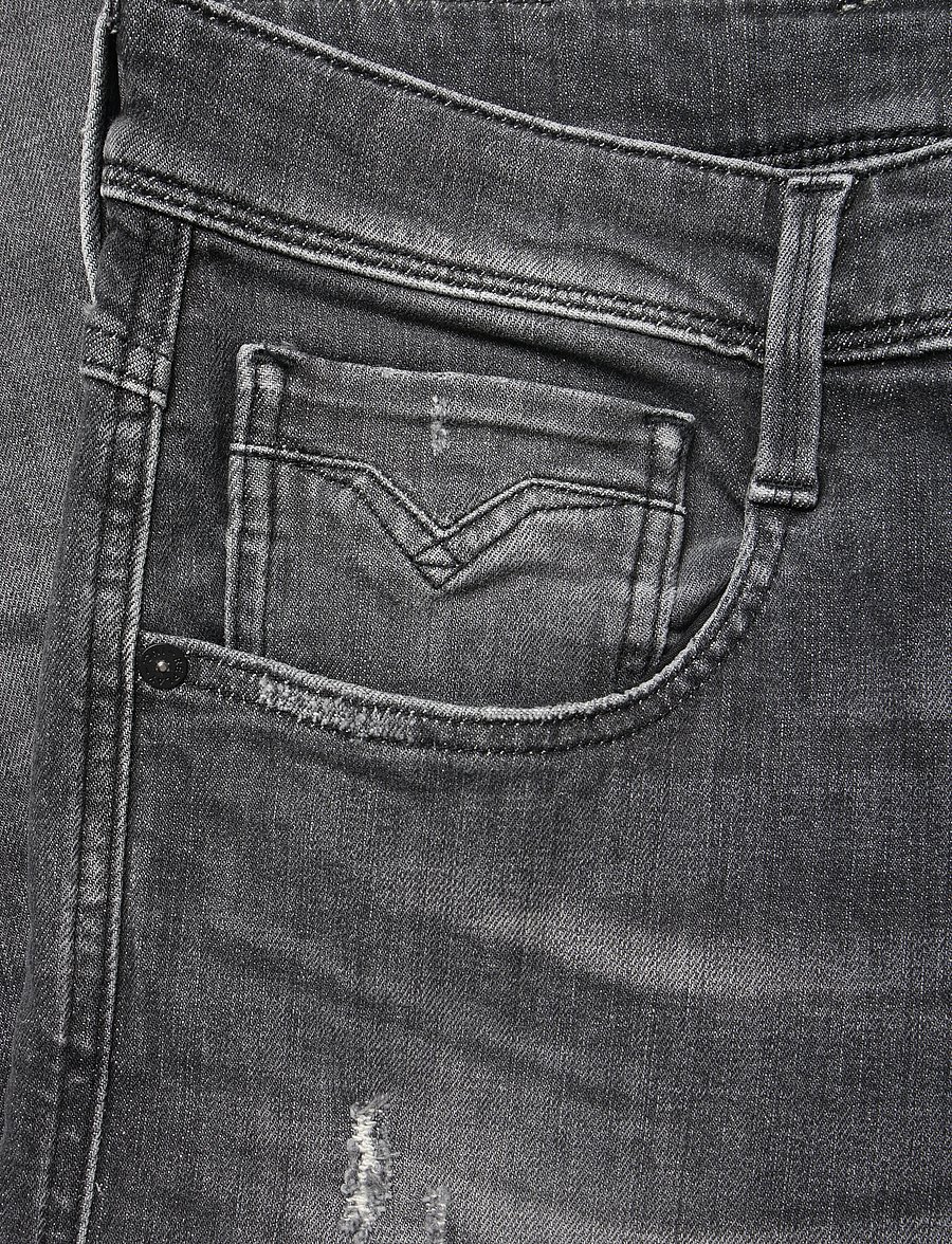 Replay - ANBASS SLIM AGED Sustainable DENIM Trousers - slim fit jeans - grey - 4