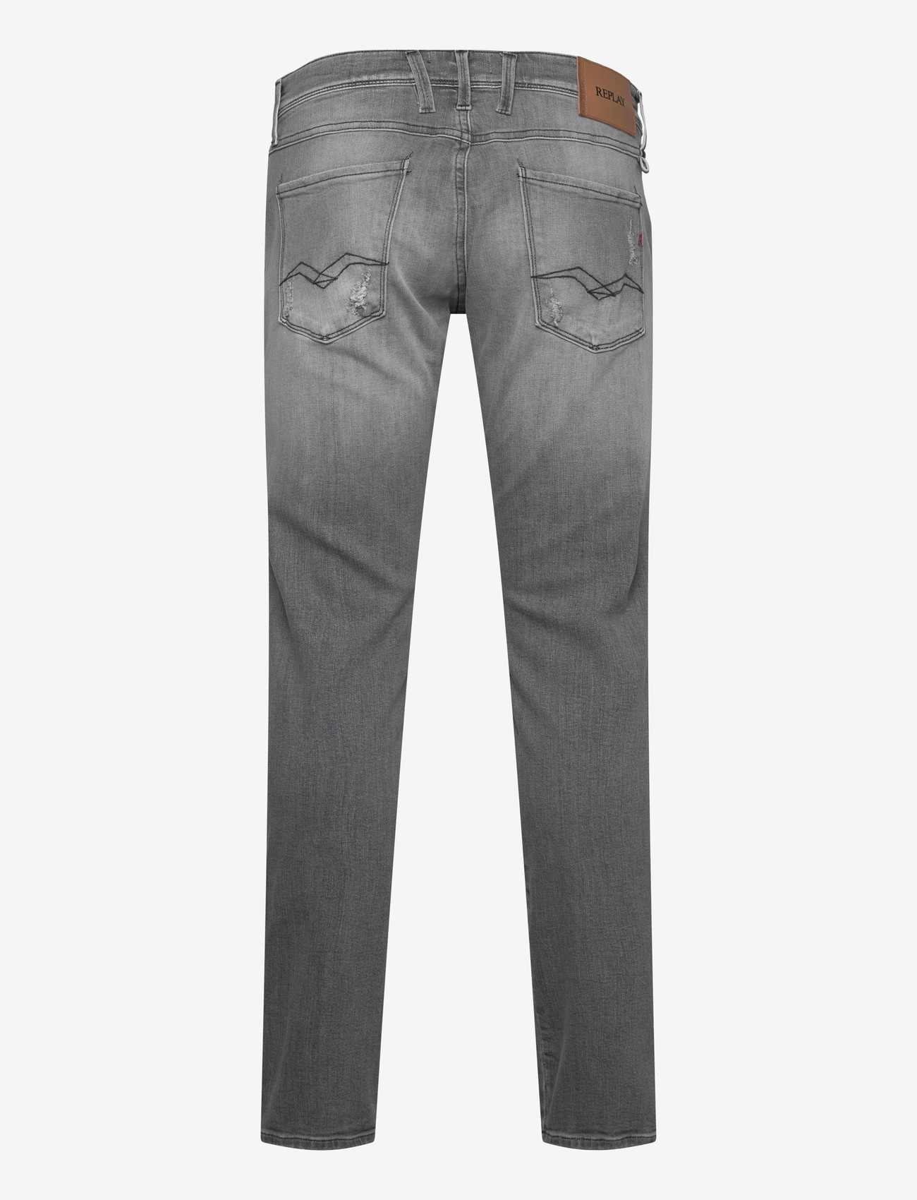 Replay - ANBASS Trousers SLIM AGED - slim jeans - medium grey - 2
