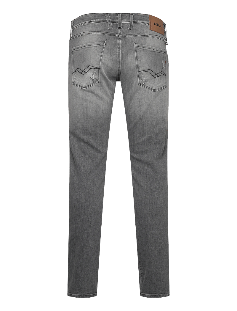 Replay - ANBASS Trousers SLIM AGED - slim jeans - medium grey - 2