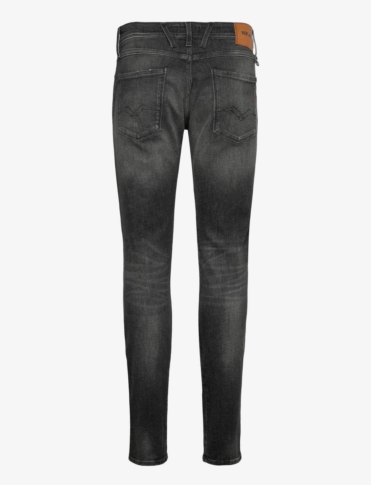 Replay - ANBASS Trousers SLIM AGED - kitsad teksad - dark grey - 2