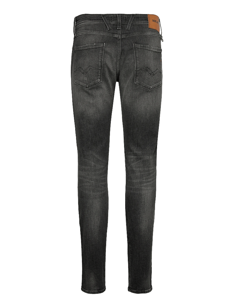 Replay - ANBASS Trousers SLIM AGED - kitsad teksad - dark grey - 2
