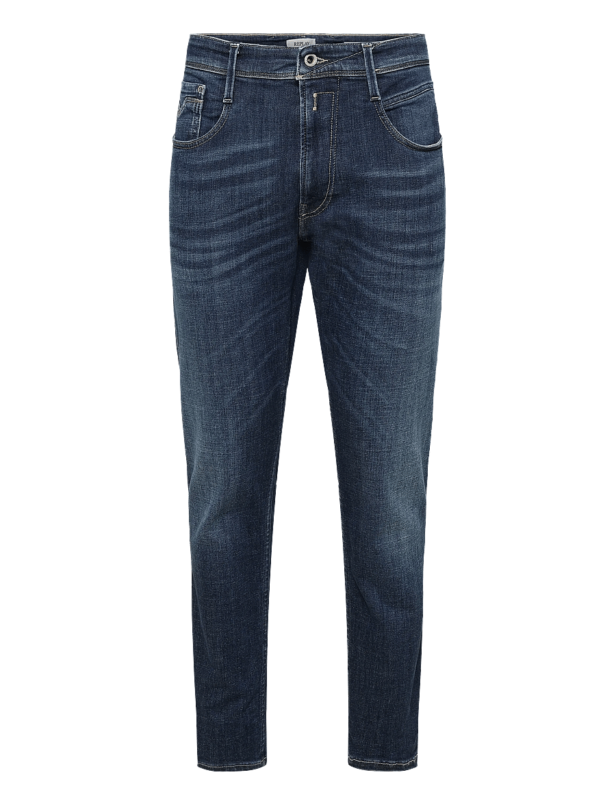 Replay - ANBASS Trousers SLIM AGED,Sustainable - slim fit jeans - dark blue - 1