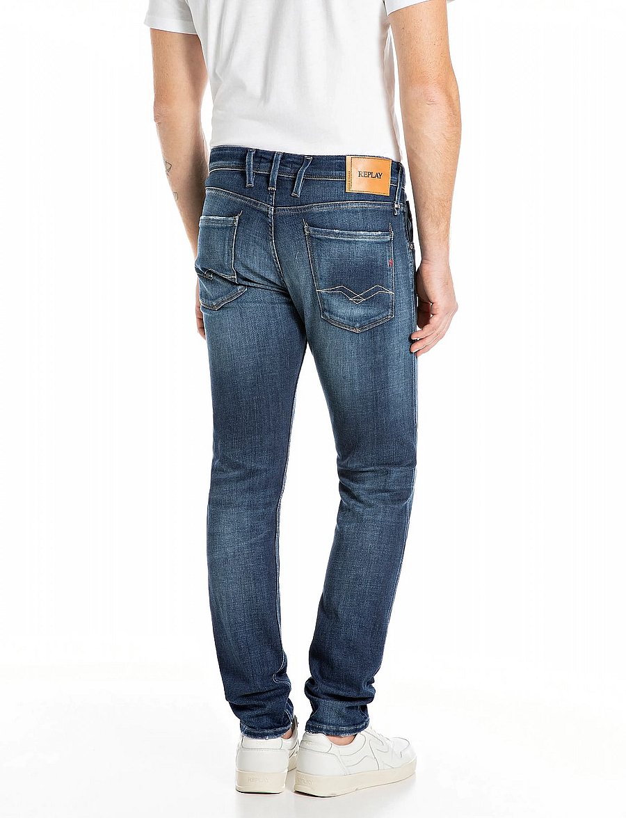 Replay - ANBASS Trousers SLIM AGED,Sustainable - slim fit jeans - dark blue - 3