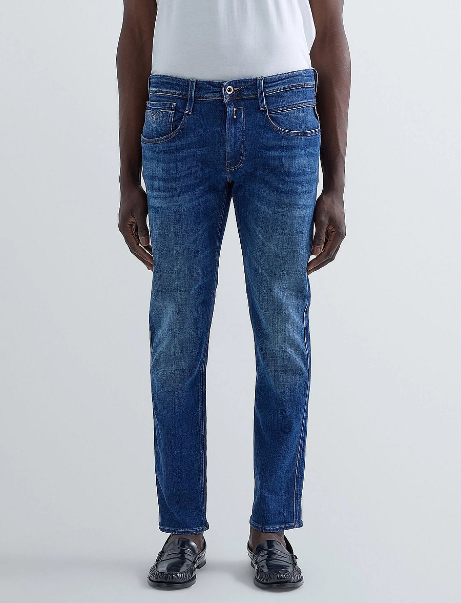 Replay - ANBASS Trousers SLIM AGED,Sustainable - slim fit jeans - dark blue - 5