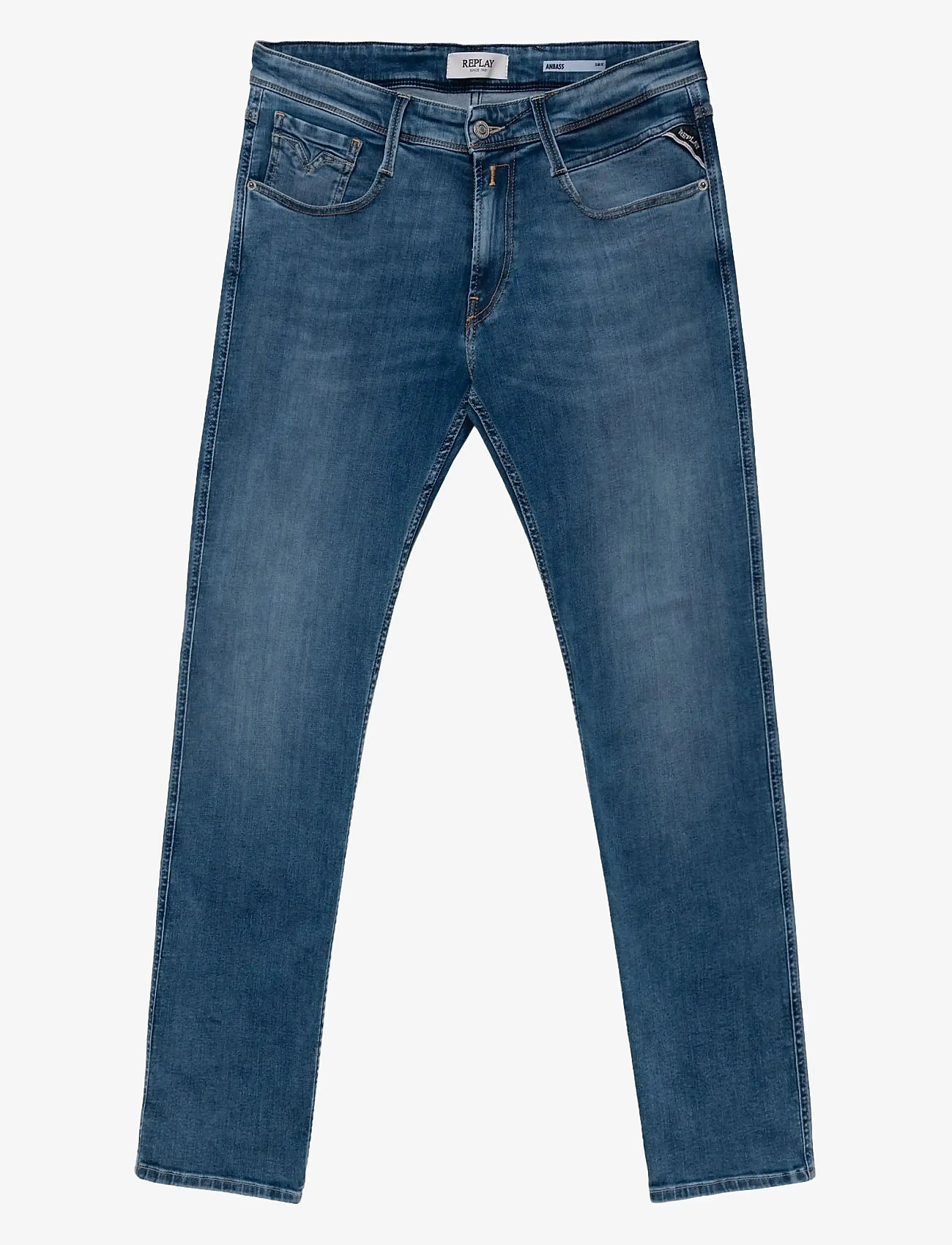 Replay - ANBASS Trousers SLIM 99 Denim - slim fit jeans - medium blue - 1