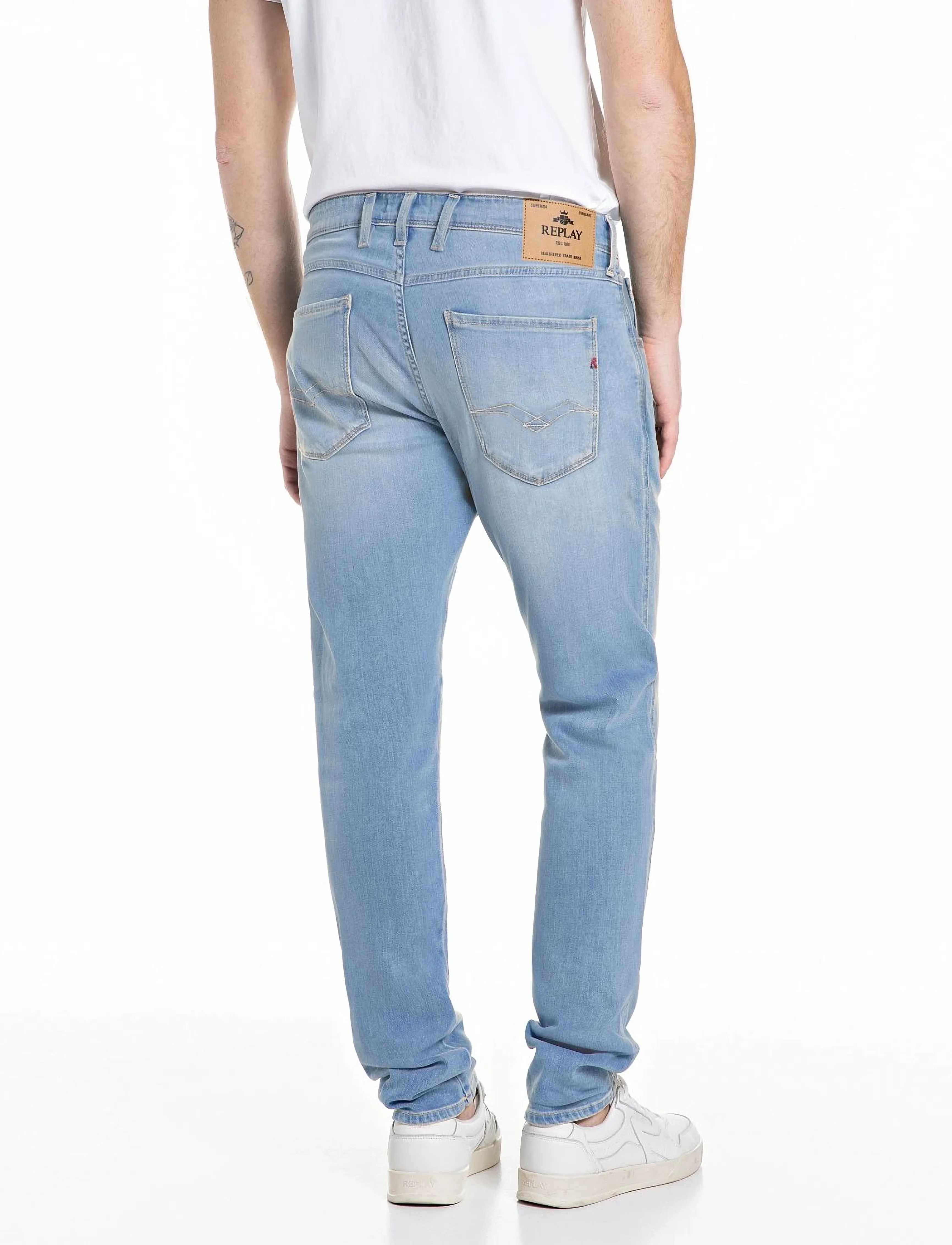 Replay - ANBASS Trousers SLIM 99 Denim - slim jeans - blue - 3