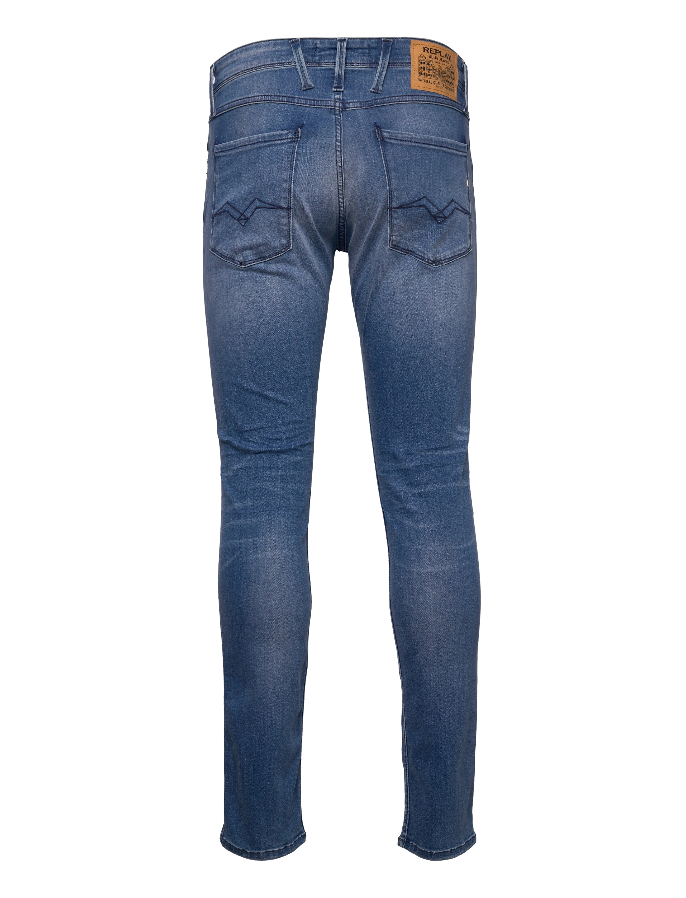 Replay - ANBASS Trousers SLIM 99 Denim - medium blue - 1