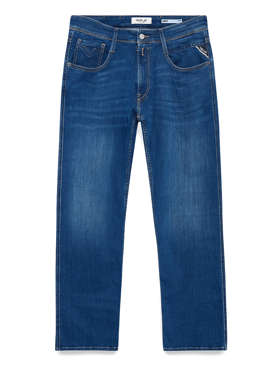 Replay - ANBASS Trousers SLIM 99 Denim - slim fit jeans - blue - 1