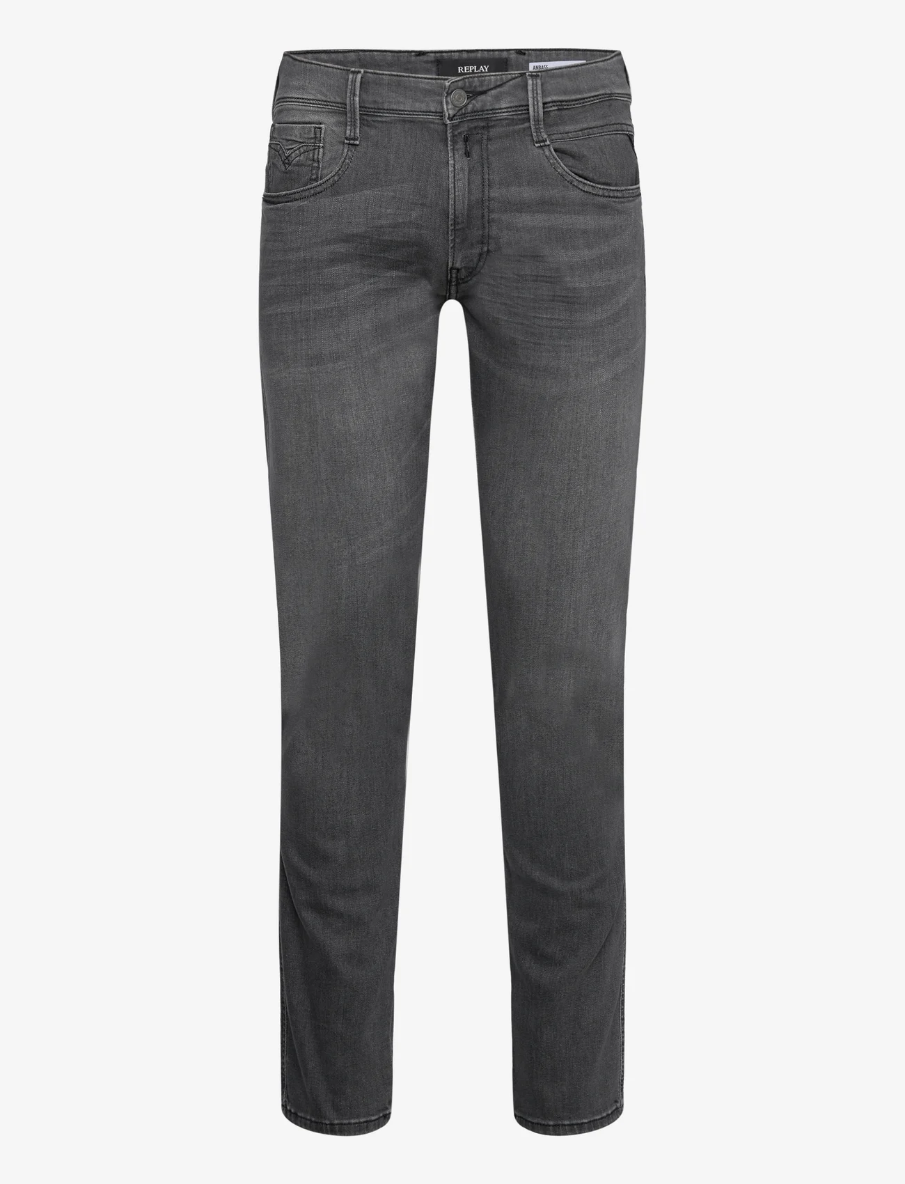 Replay - ANBASS Trousers 99 Denim - džinsa bikses ar tievām starām - grey - 0