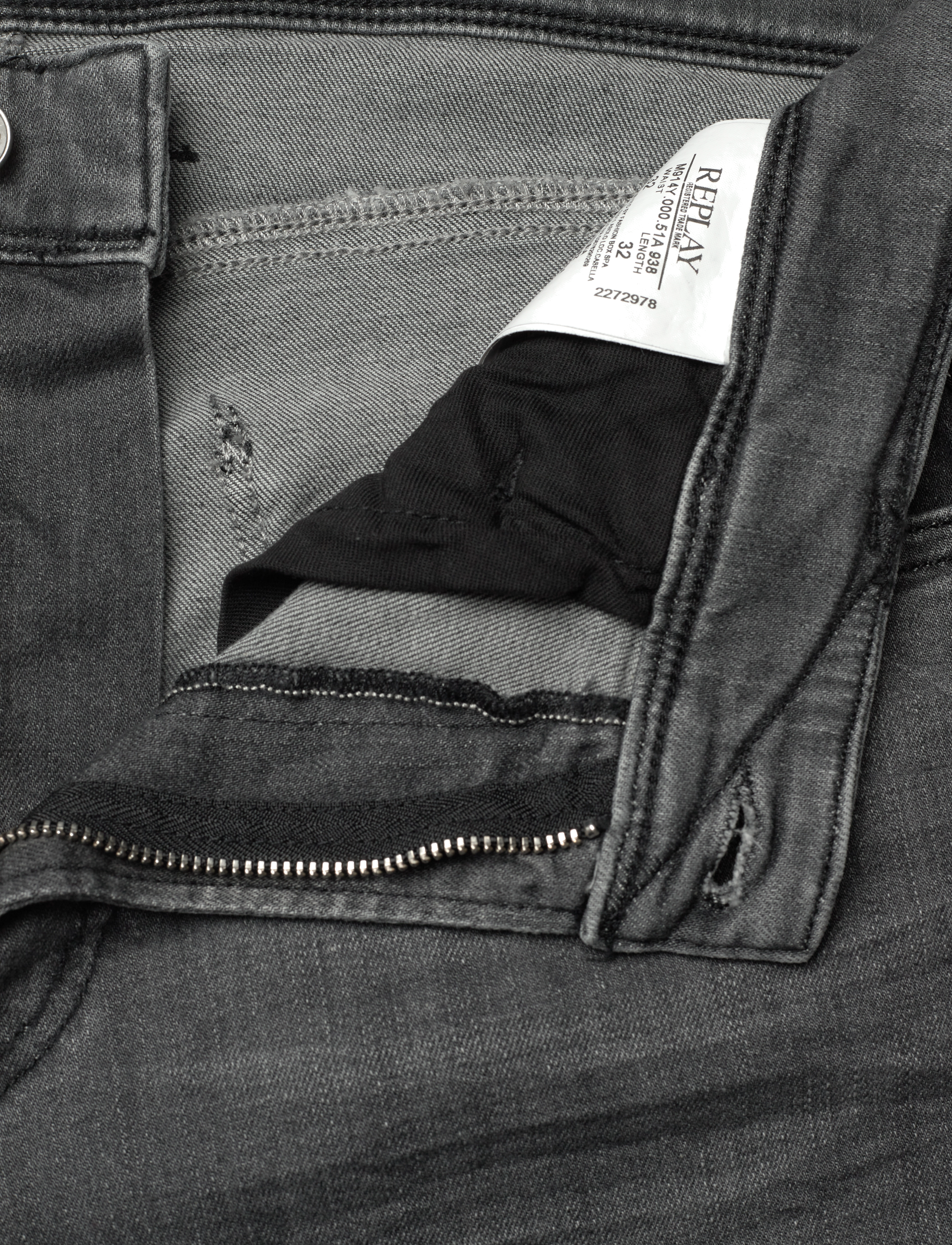 Replay - ANBASS Trousers SLIM 99 Denim - grey - 3