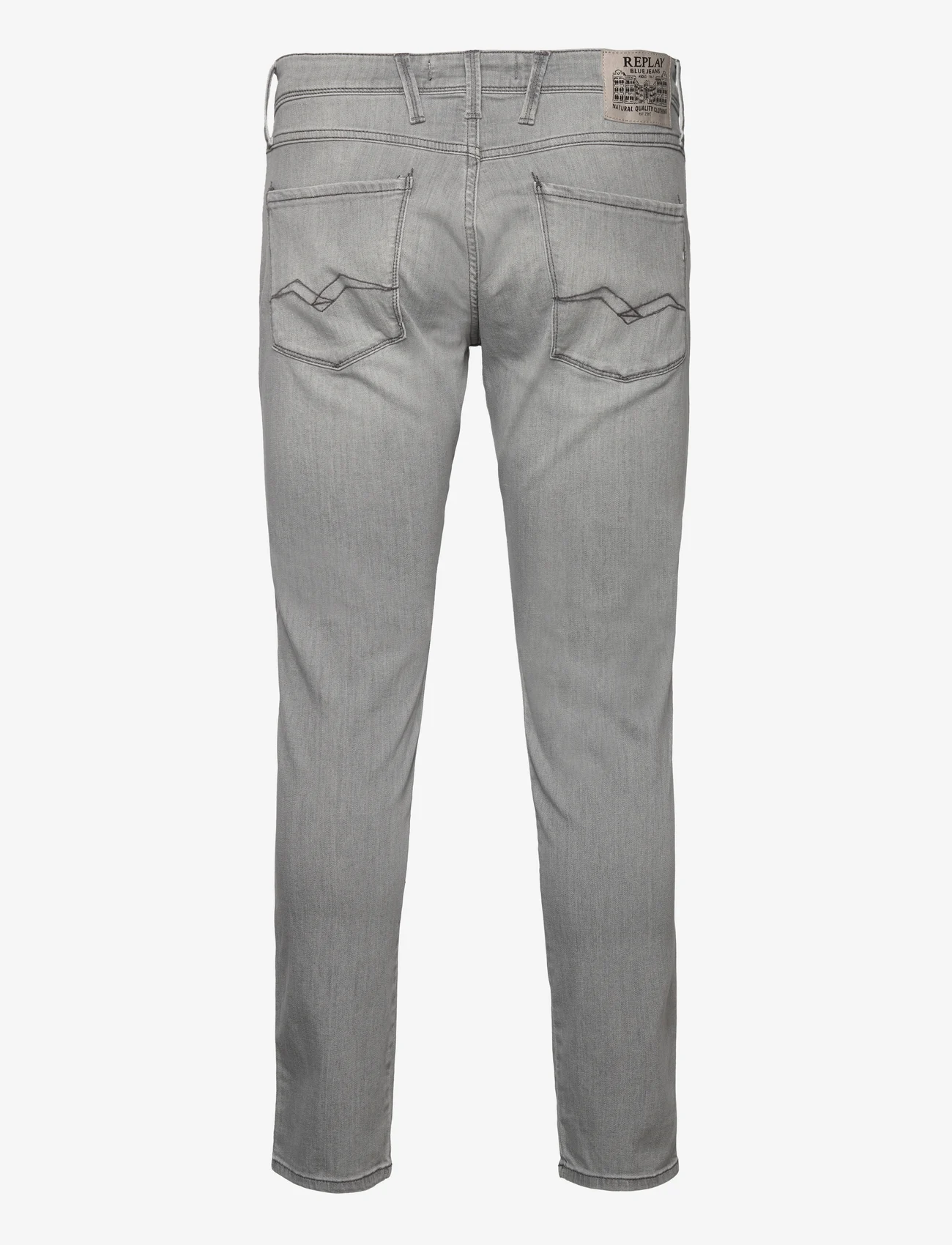 Replay - ANBASS Trousers SLIM 99 Denim - kitsad teksad - grey - 1
