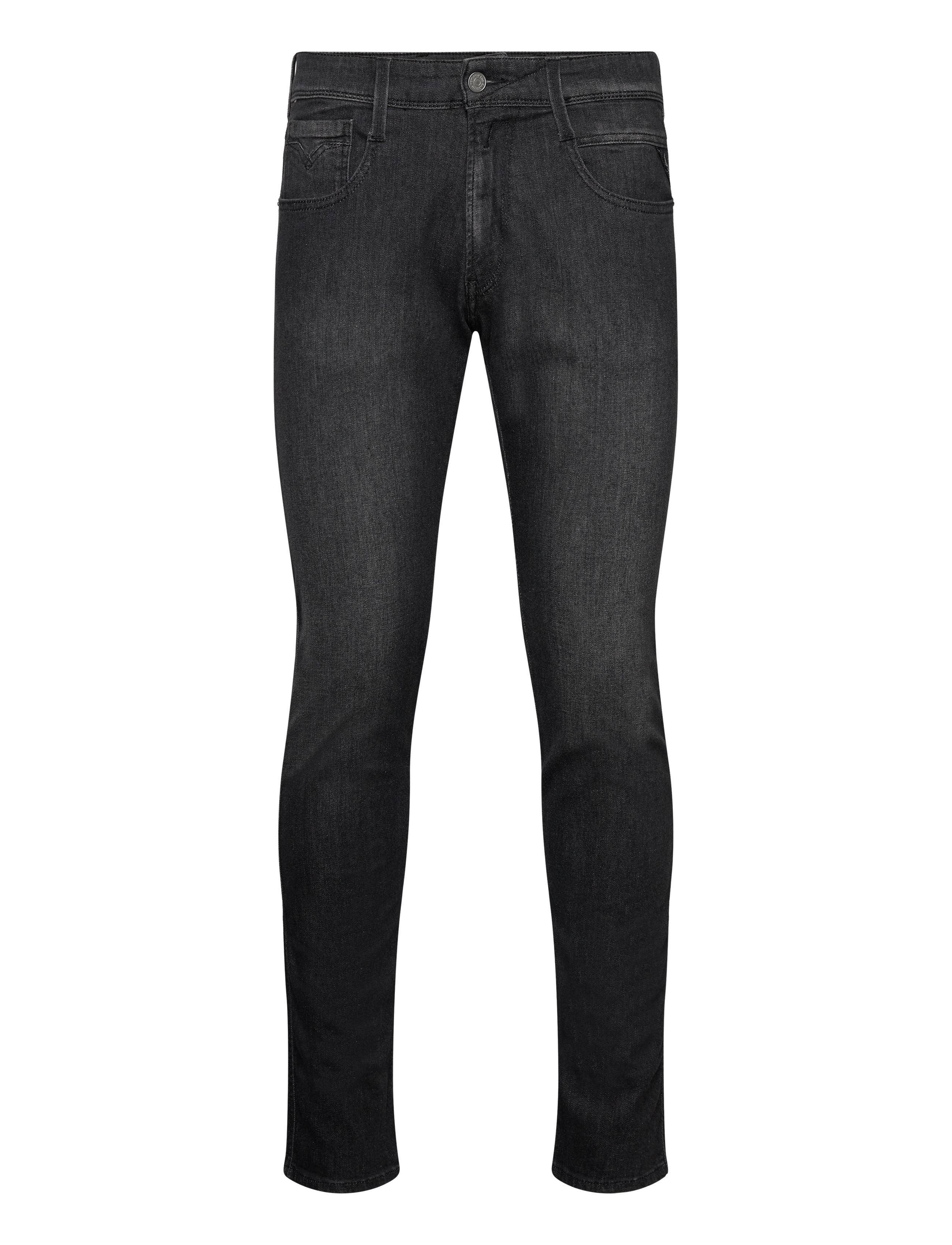 Replay Anbass Trousers Slim 99 Denim, 33 x 34, Black, Jeans > Smalle, Herre