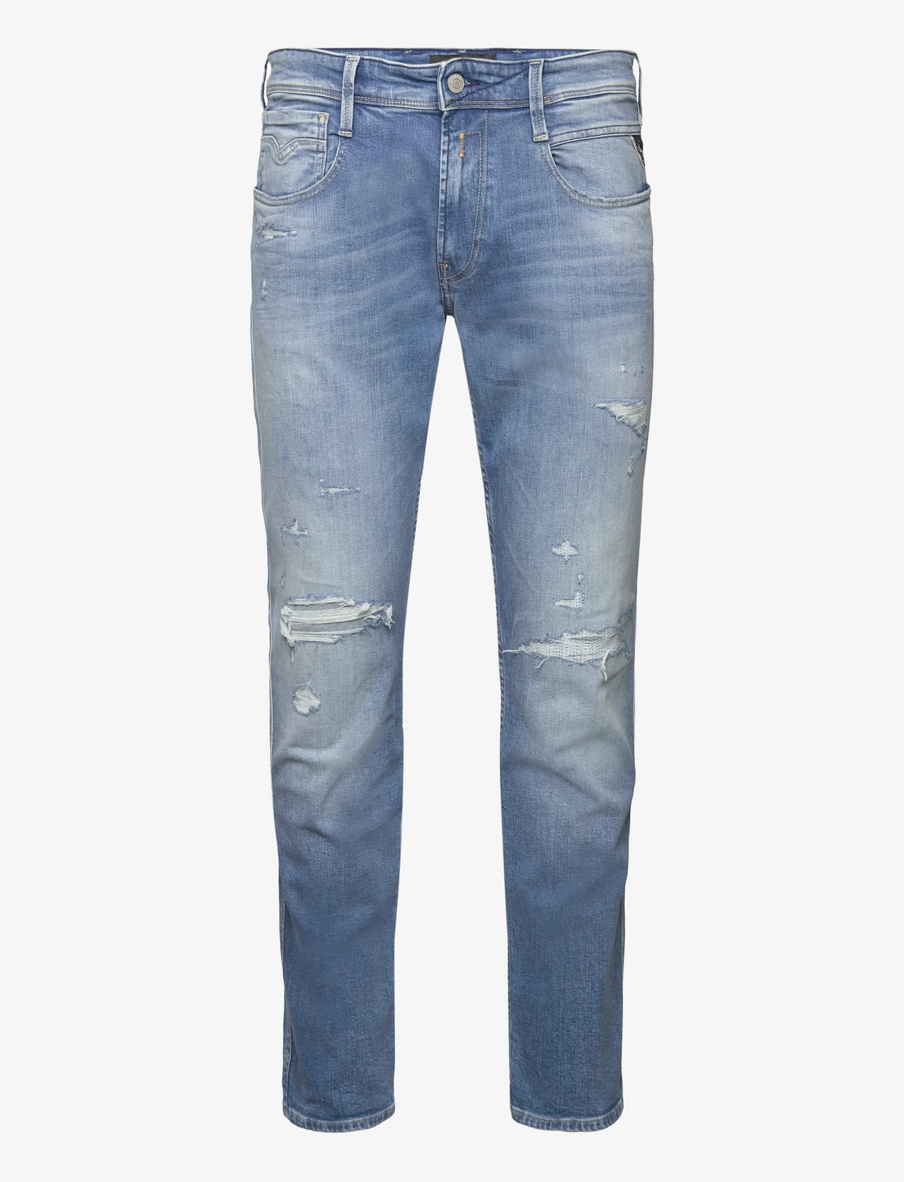 Replay - ANBASS Trousers SLIM 573 ONLINE - regular piegriezuma džinsa bikses - blue - 0
